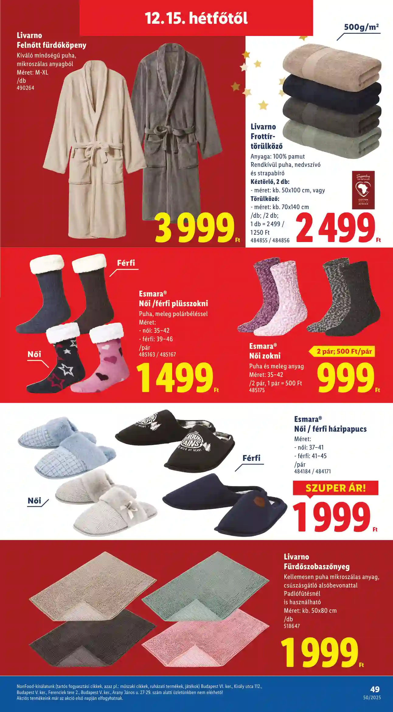 Lidl akciós újság 50. hét (Érvényes 12.11-től) (44 oldal)