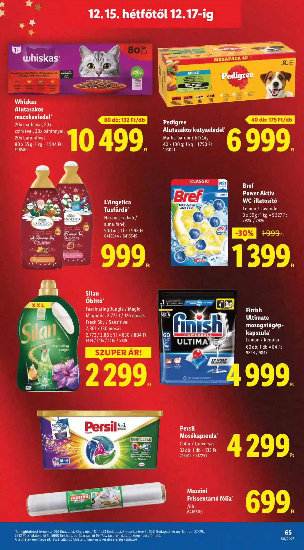 Lidl akciós újság 50. hét (Érvényes 12.11-től) (62 oldal)