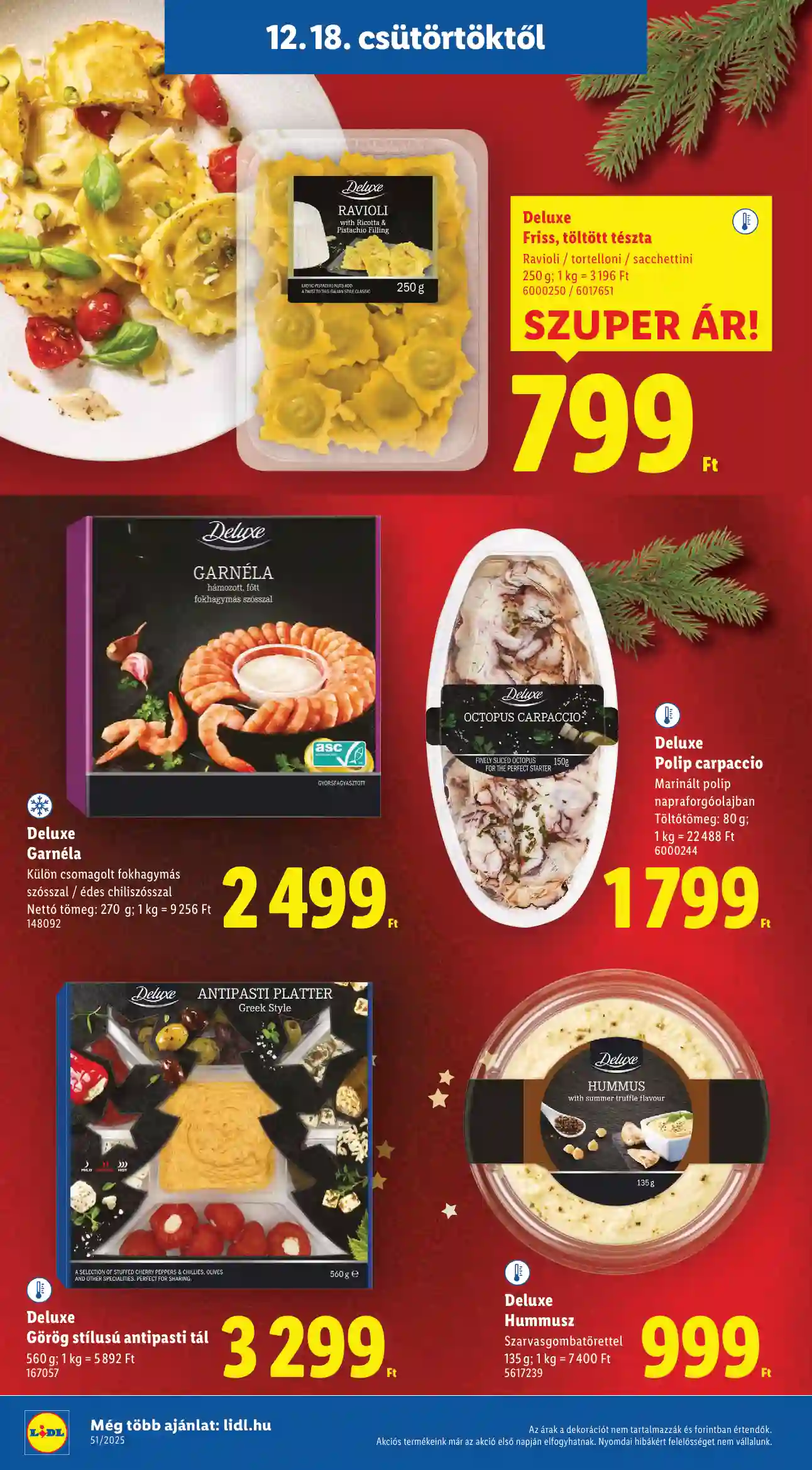 Lidl akciós újság 51. hét (Érvényes 12.18-tól) (10 oldal)