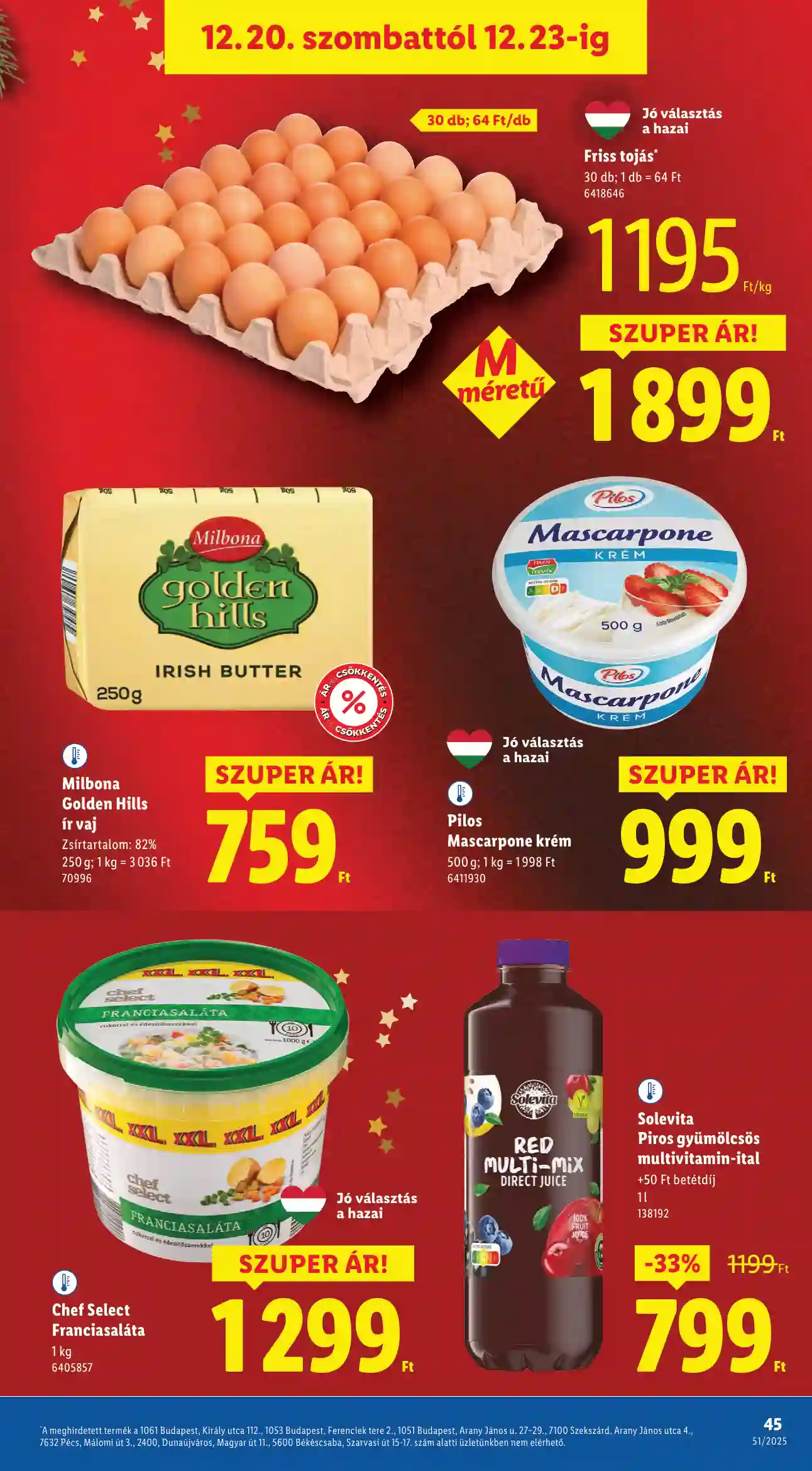 Lidl akciós újság 51. hét (Érvényes 12.18-tól) (40 oldal)