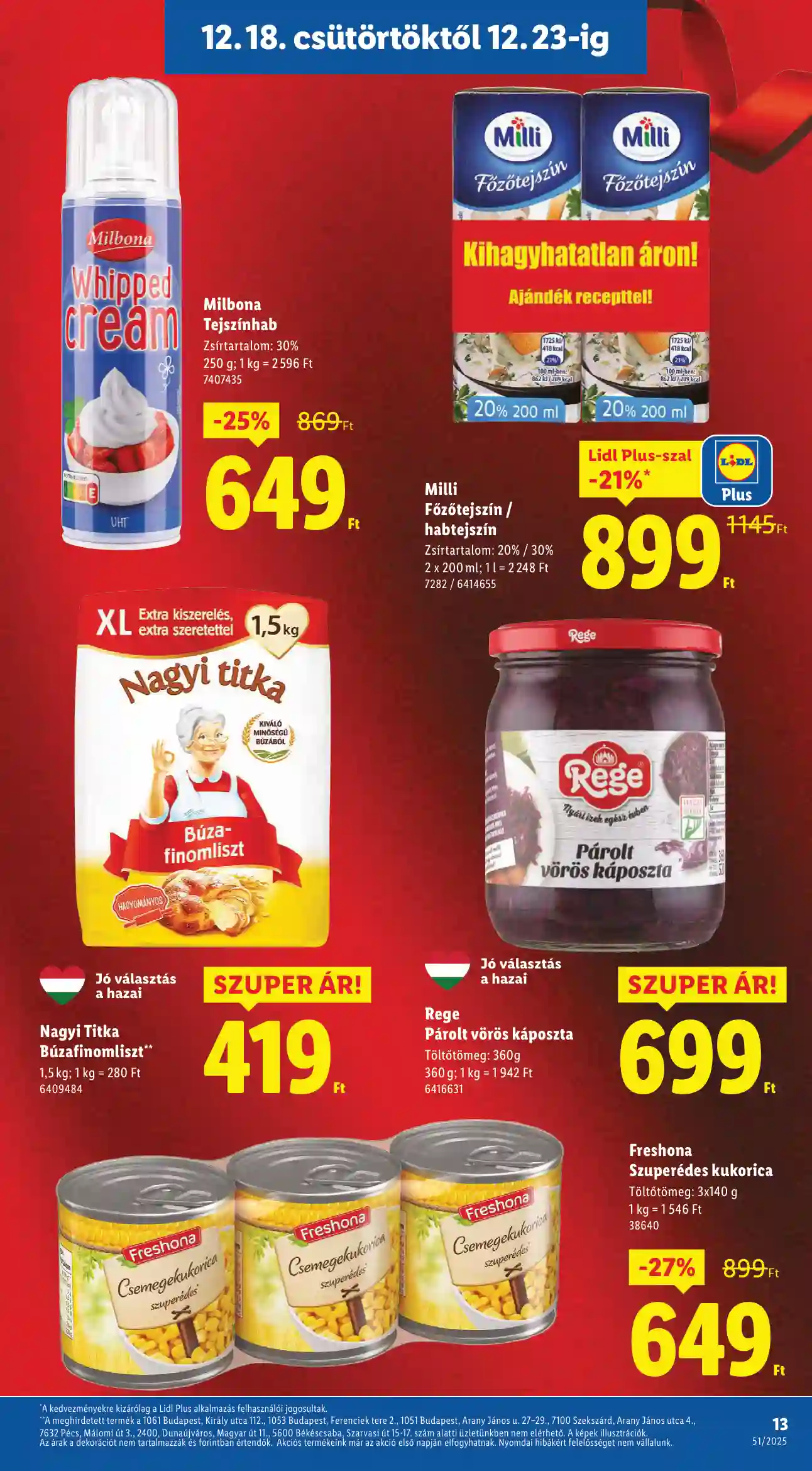 Lidl akciós újság 51. hét (Érvényes 12.18-tól) (5 oldal)