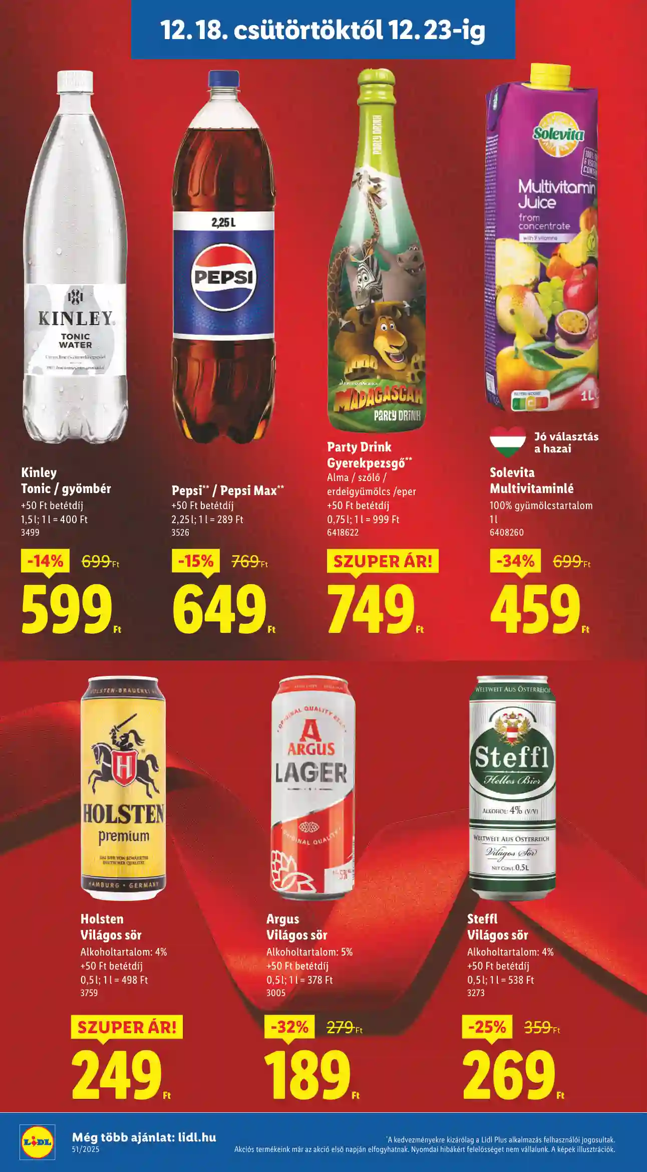 Lidl akciós újság 51. hét (Érvényes 12.18-tól) (6 oldal)