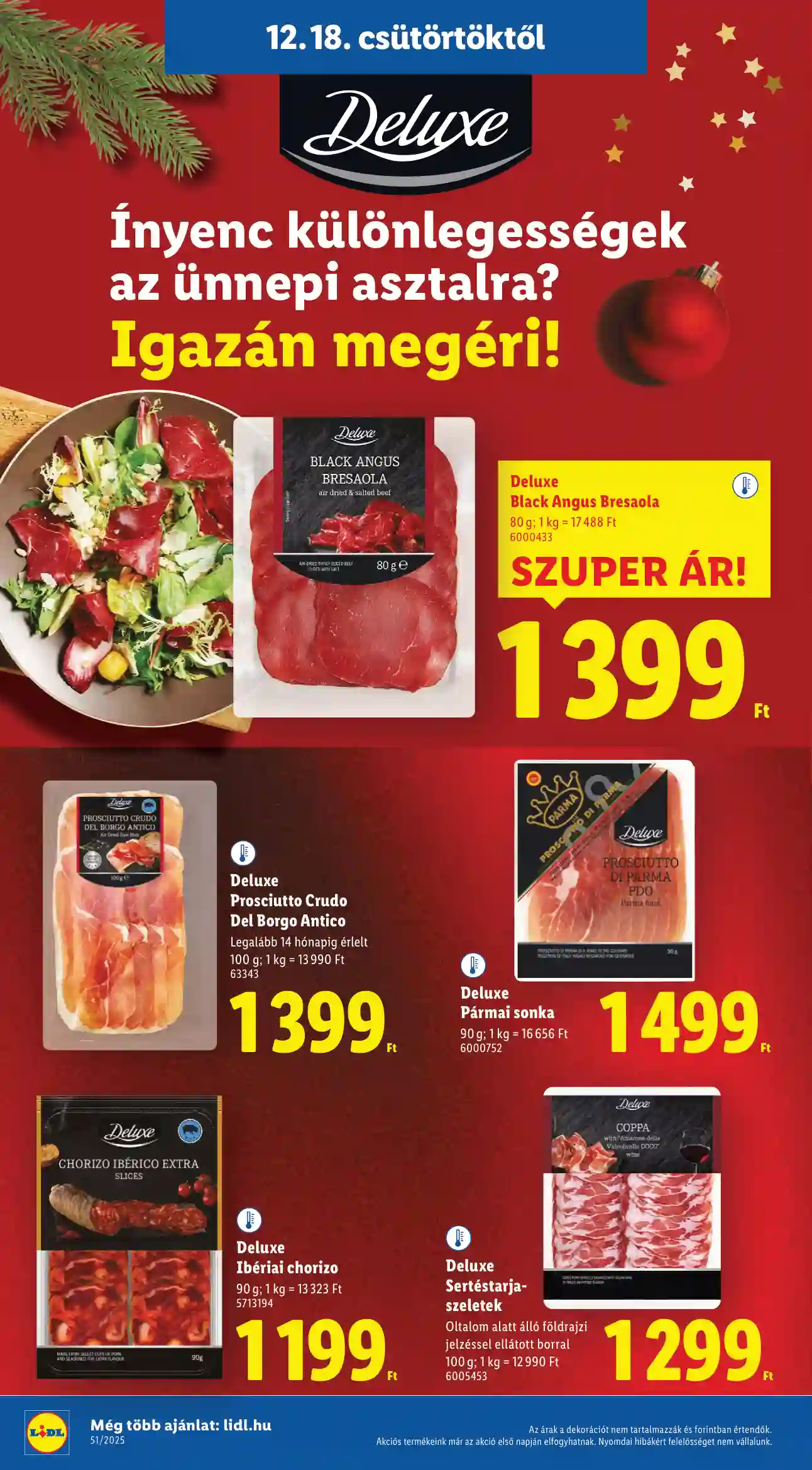 Lidl akciós újság 51. hét (Érvényes 12.18-tól) (8 oldal)