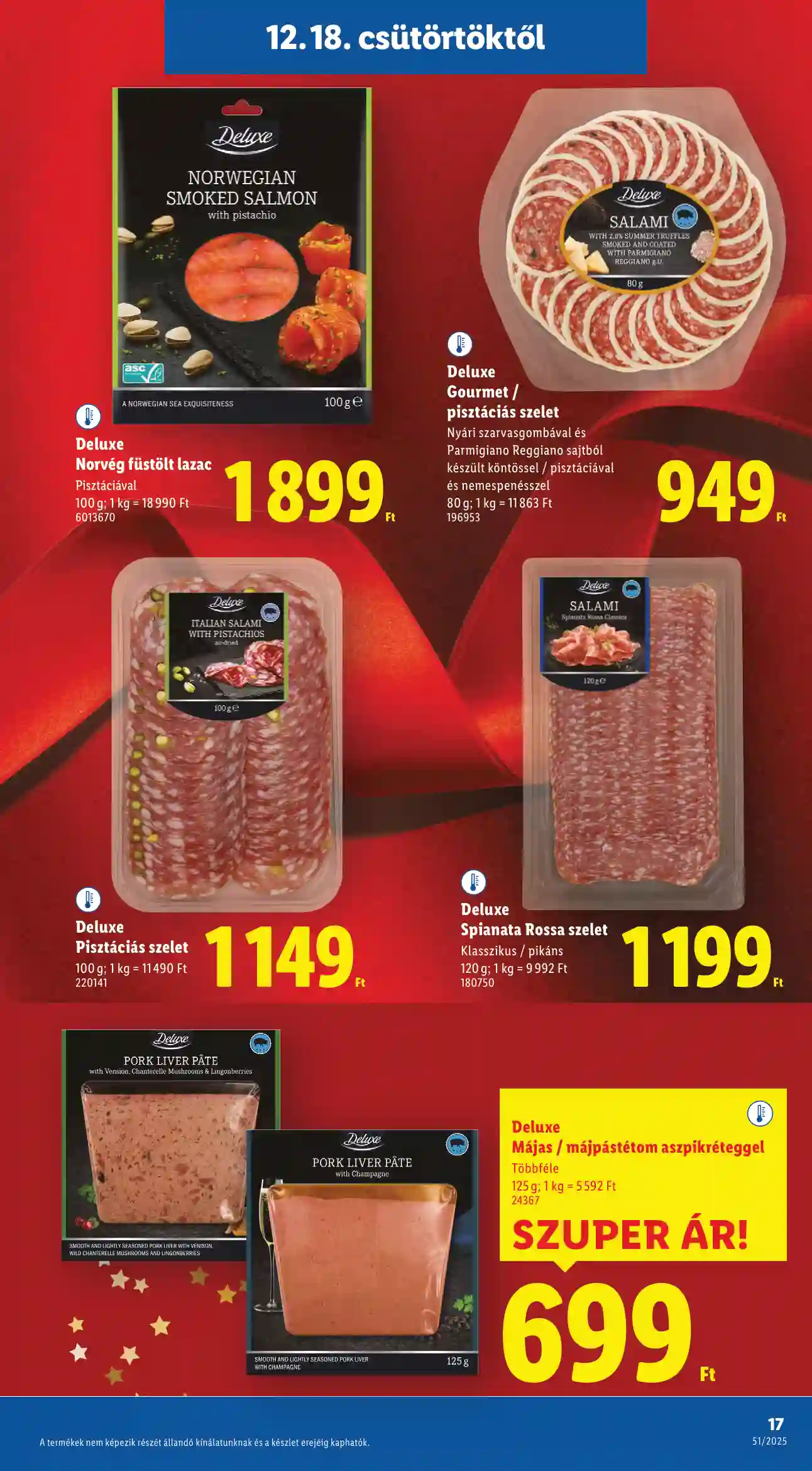 Lidl akciós újság 51. hét (Érvényes 12.18-tól) (9 oldal)