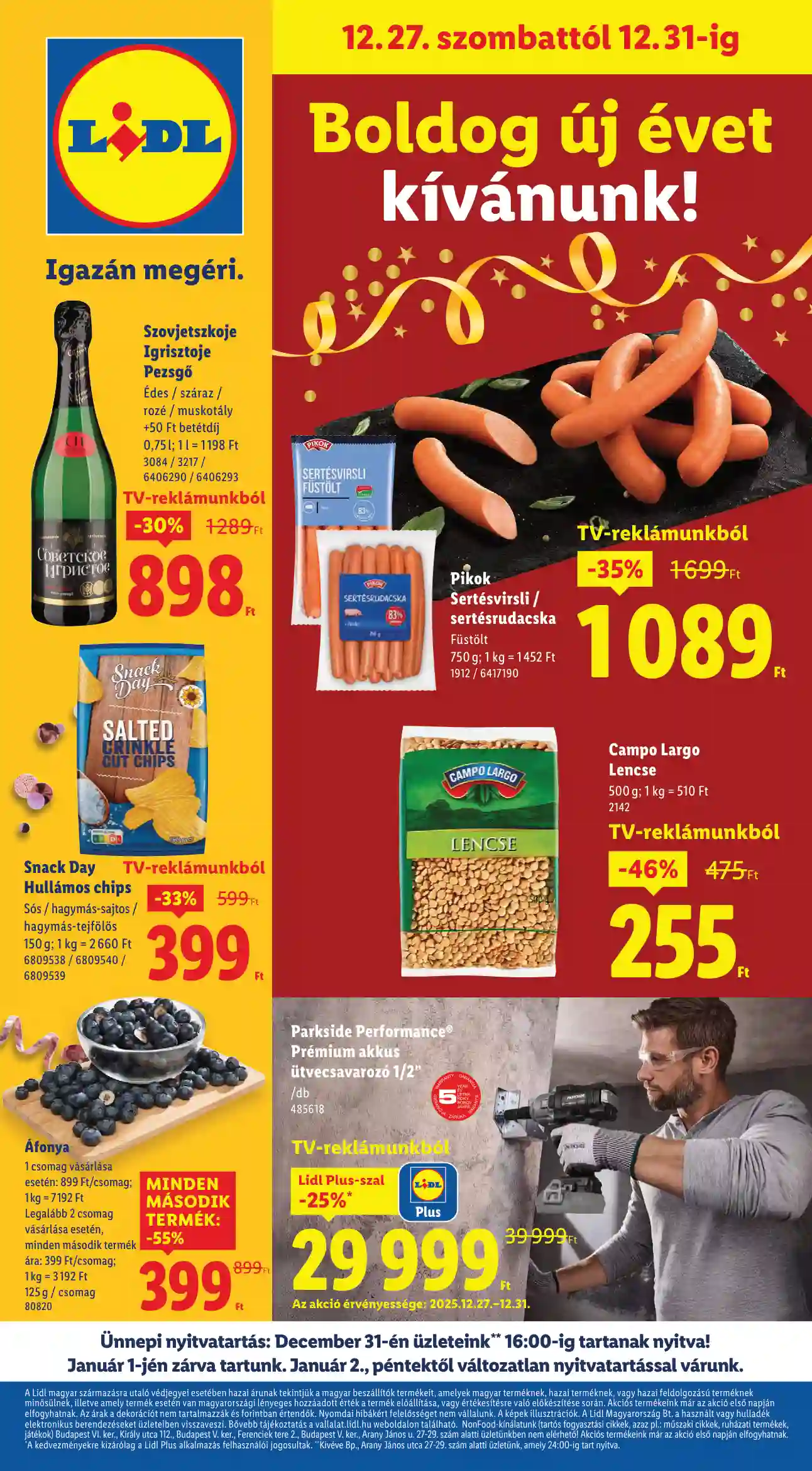 LIDL Érvényes 12.27-től 52.hét