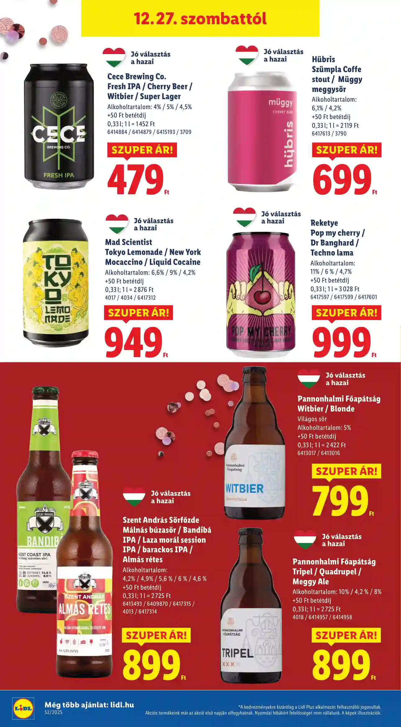 Lidl akciós újság 52. hét (Érvényes 12.27-től) (8 oldal)
