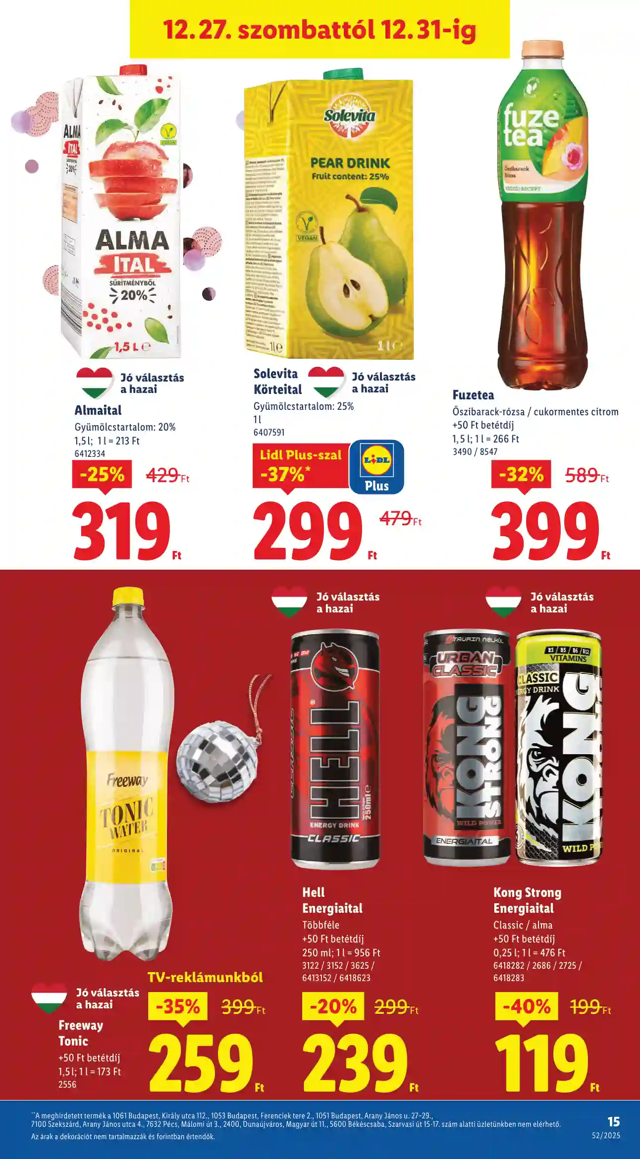 Lidl akciós újság 52. hét (Érvényes 12.27-től) (7 oldal)