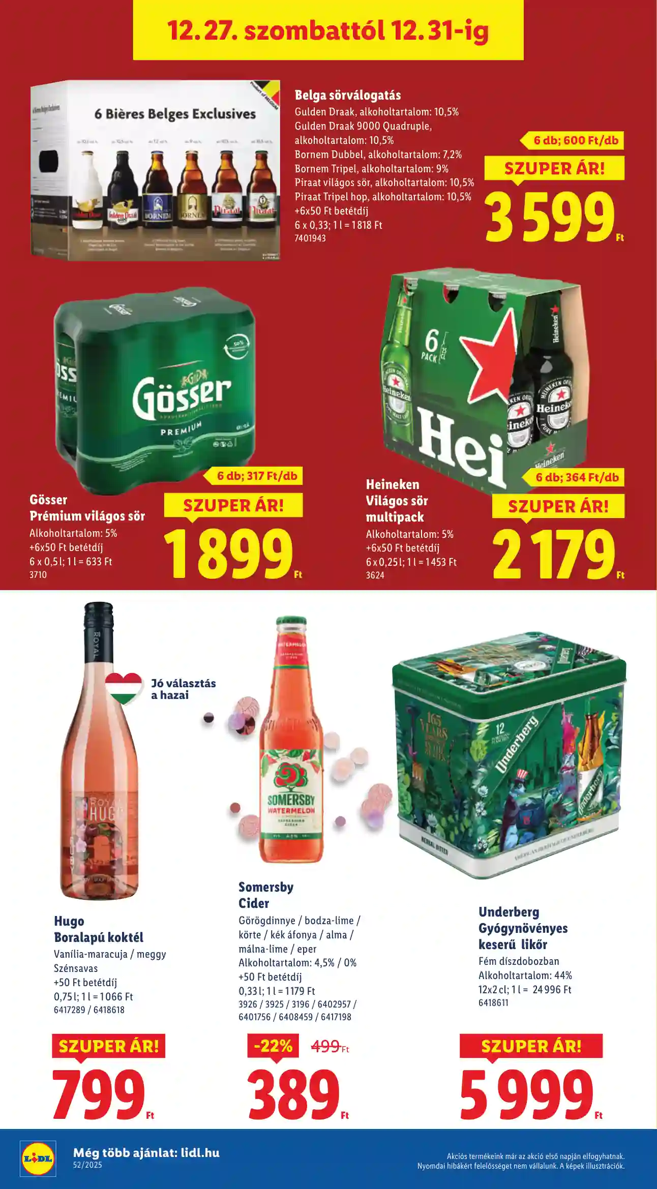 Lidl akciós újság 52. hét (Érvényes 12.27-től) (12 oldal)