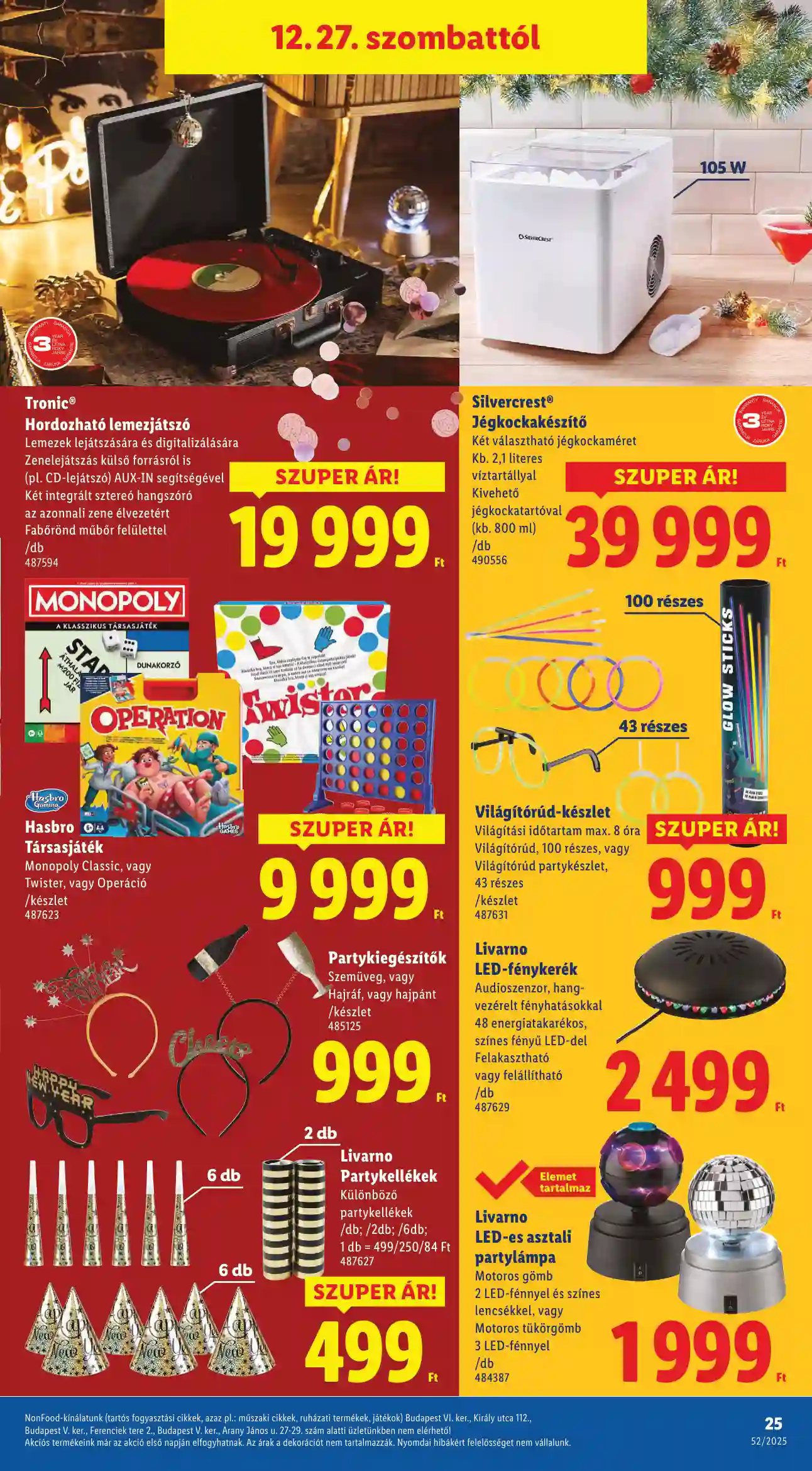 Lidl akciós újság 52. hét (Érvényes 12.27-től) (18 oldal)