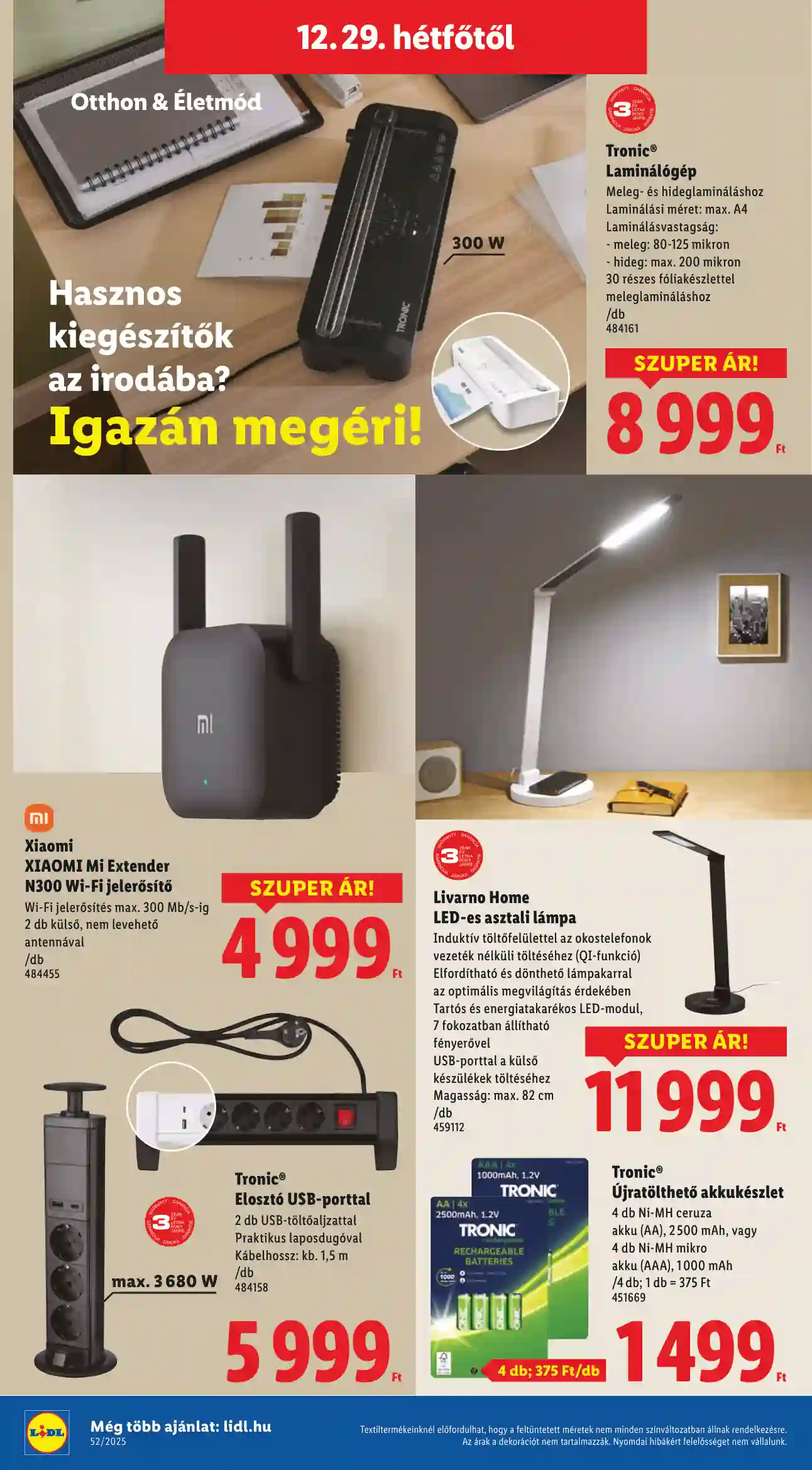 Lidl akciós újság 52. hét (Érvényes 12.27-től) (39 oldal)