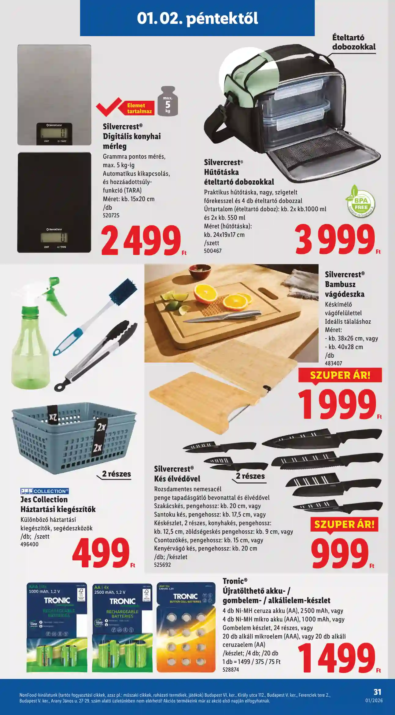 Lidl akciós újság 1. hét (Érvényes 01.02-től) (25 oldal)