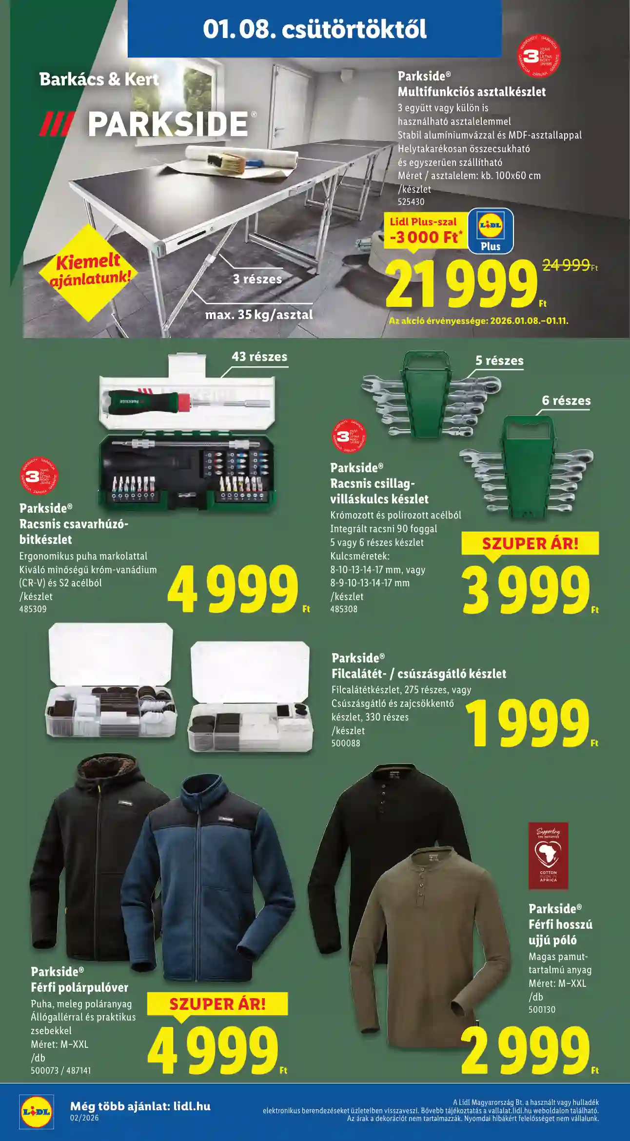 Lidl akciós újság 2. hét (Érvényes 01.08-tól) (21 oldal)