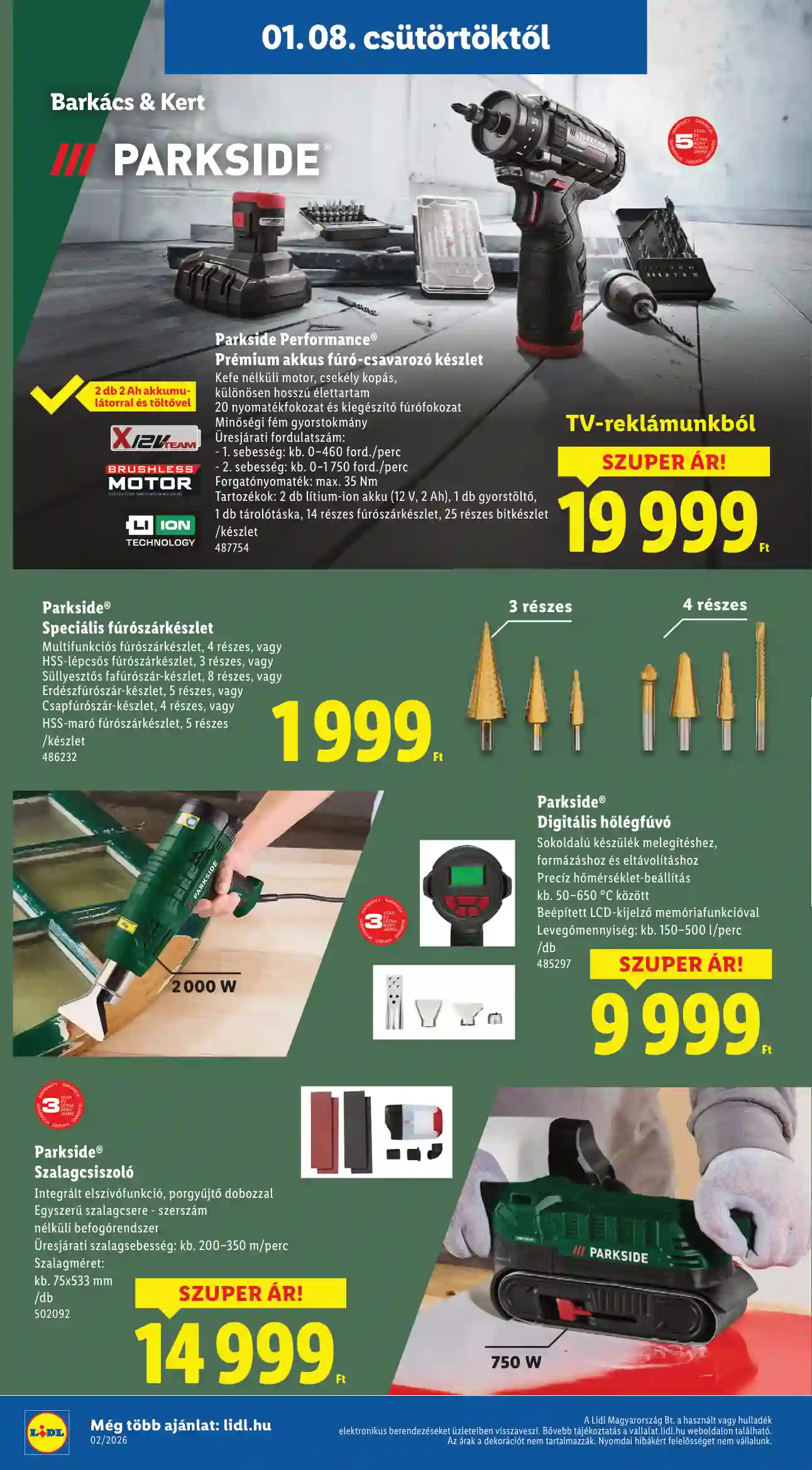 Lidl akciós újság 2. hét (Érvényes 01.08-tól) (19 oldal)