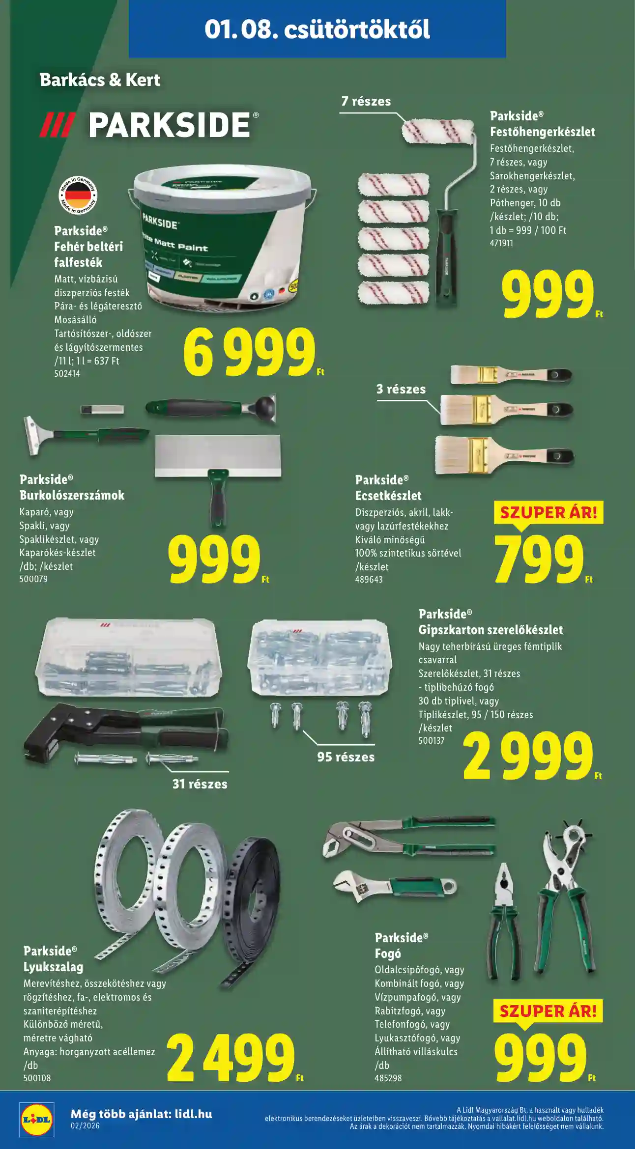 Lidl akciós újság 2. hét (Érvényes 01.08-tól) (20 oldal)