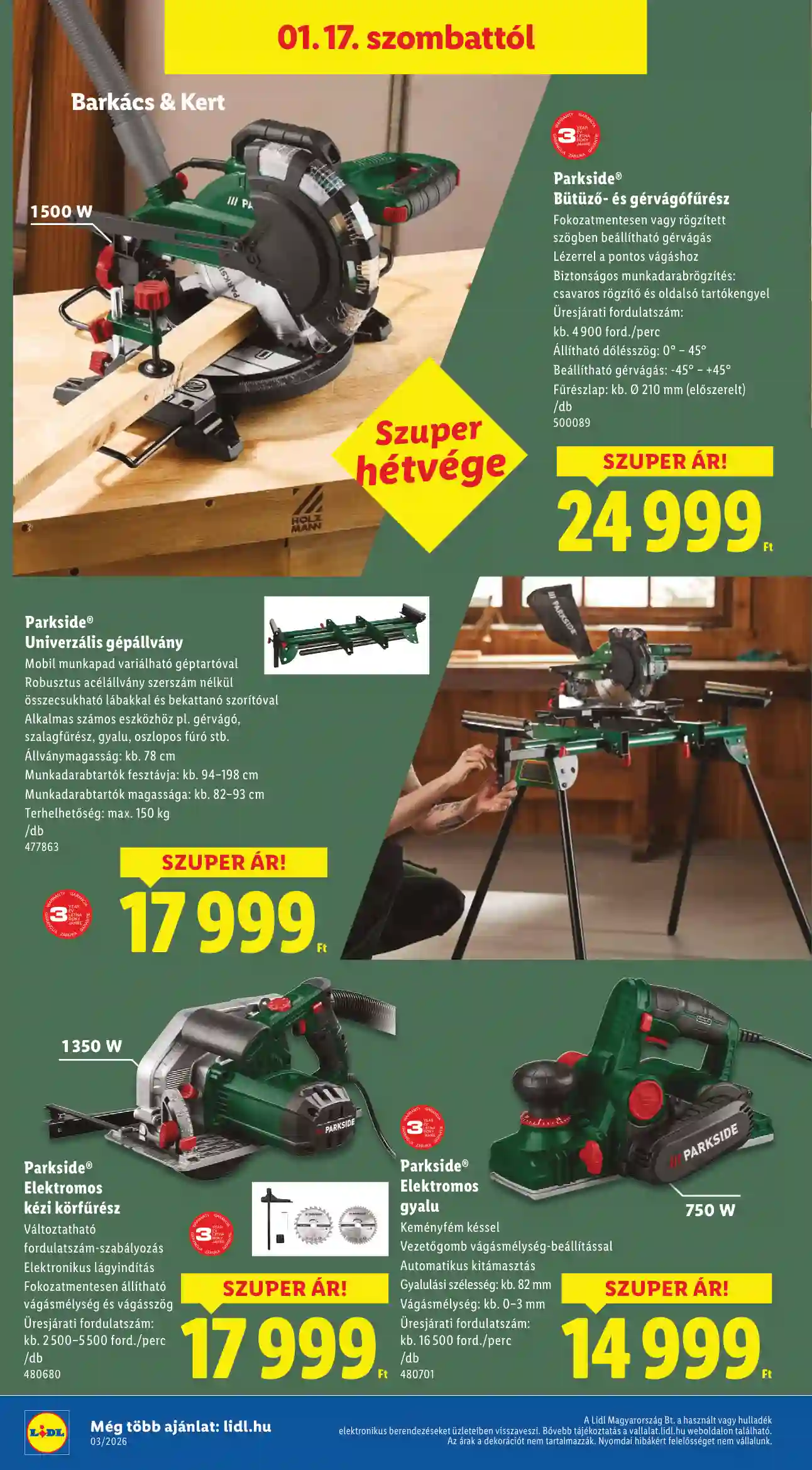 Lidl akciós újság 3. hét (Érvényes 01.15-től) (4 oldal)