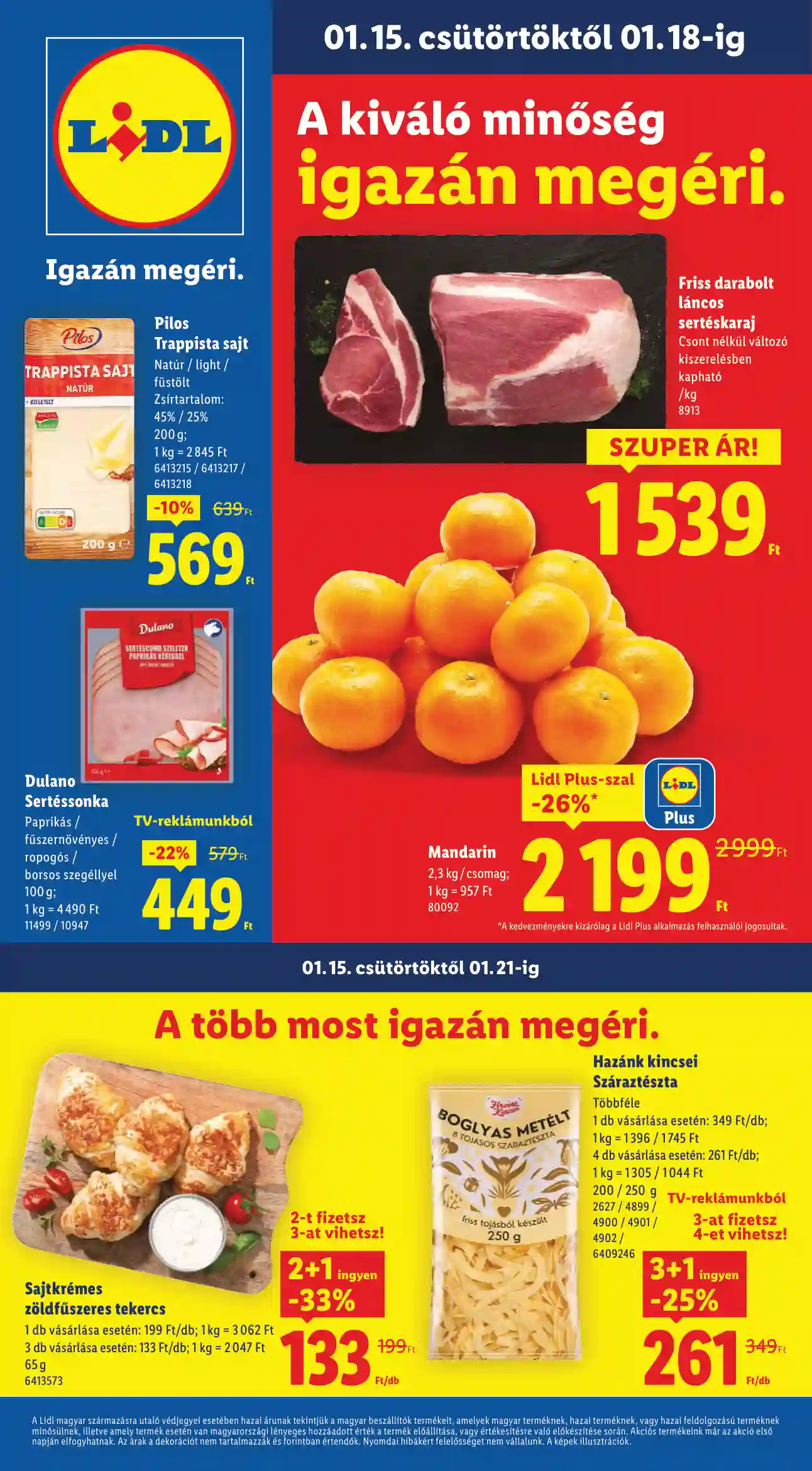LIDL Érvényes 01.15-től 3.hét