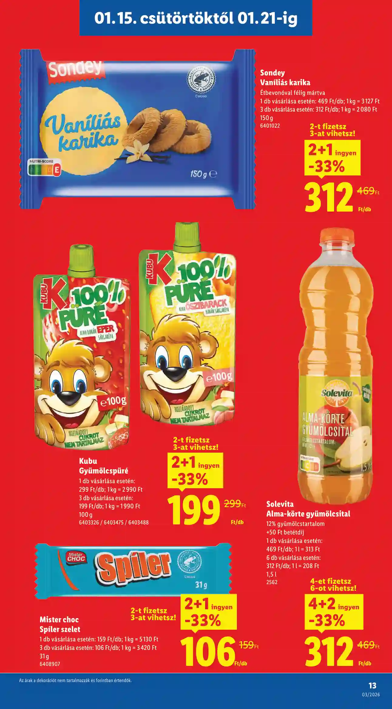 Lidl akciós újság 3. hét (Érvényes 01.15-től) (5 oldal)