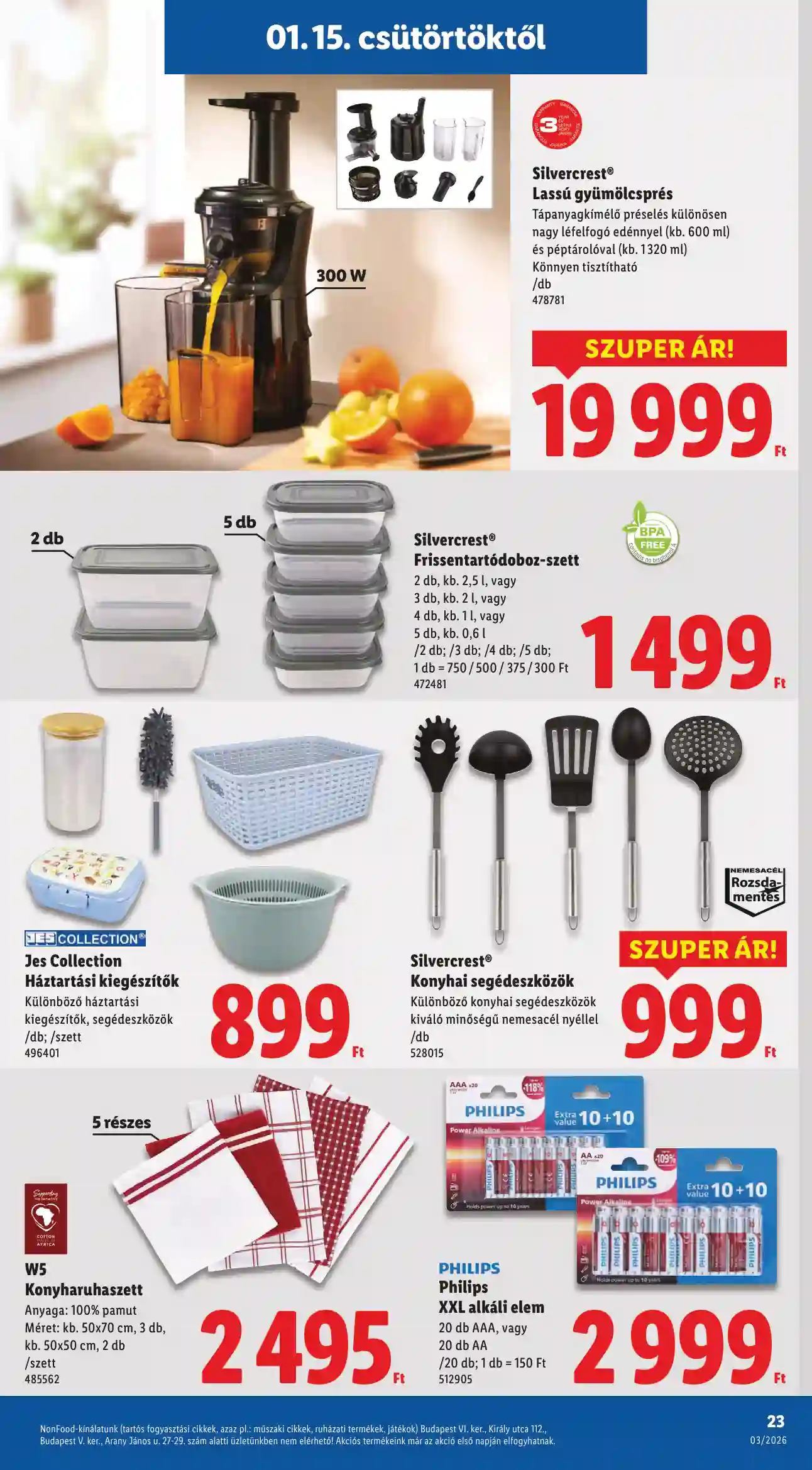 Lidl akciós újság 3. hét (Érvényes 01.15-től) (16 oldal)