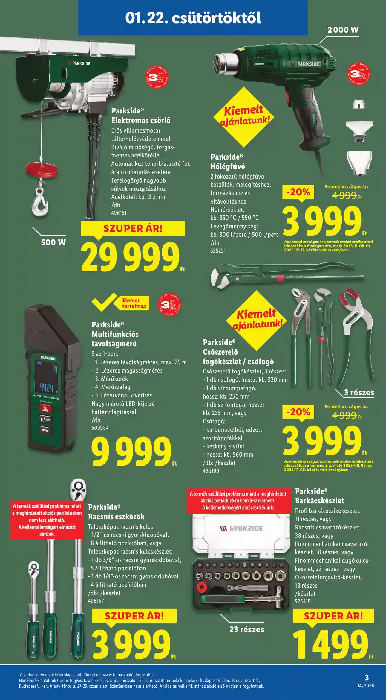 Lidl akciós újság 4. hét (Érvényes 01.22-től) (13 oldal)