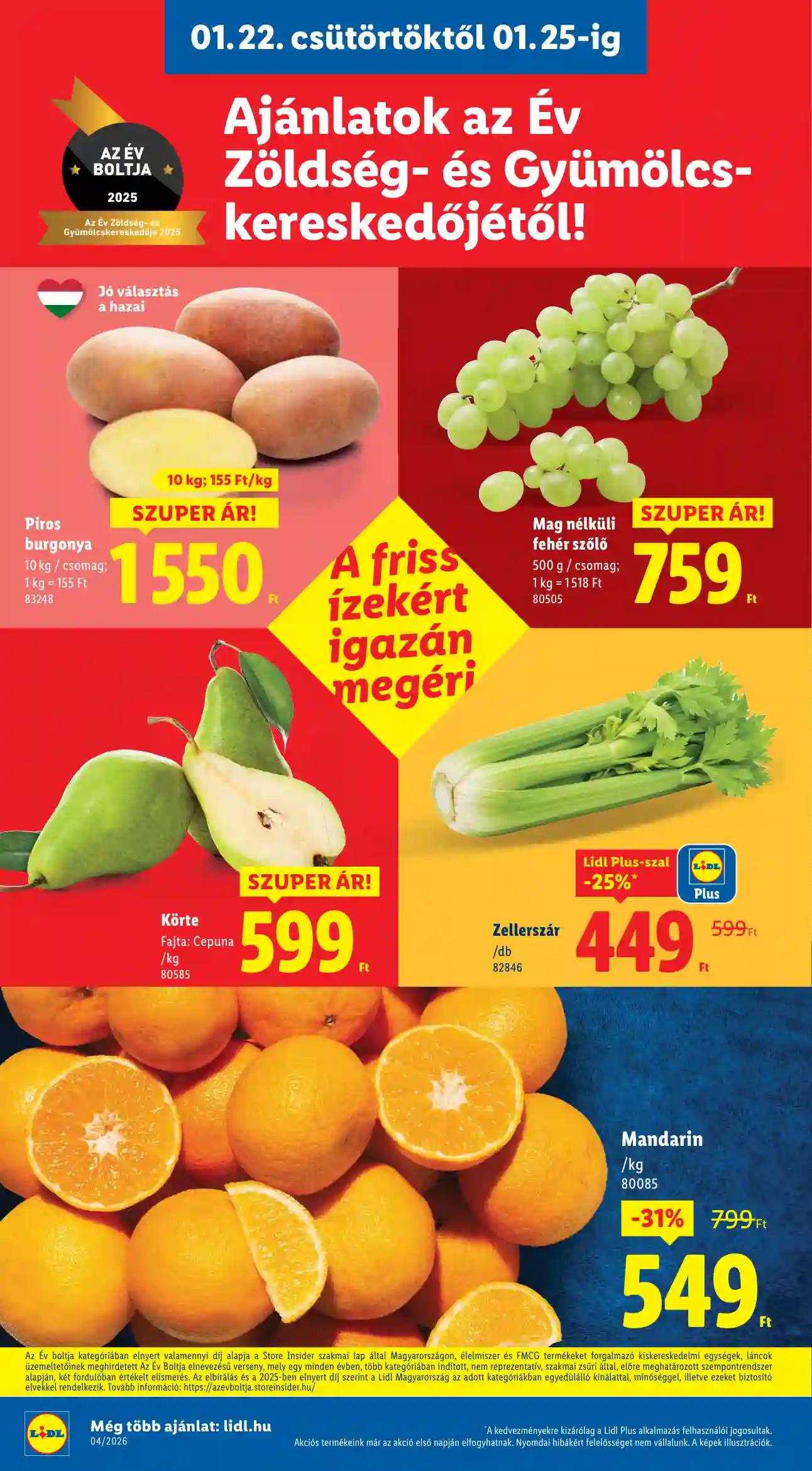 Lidl akciós újság 4. hét (Érvényes 01.22-től) (2 oldal)