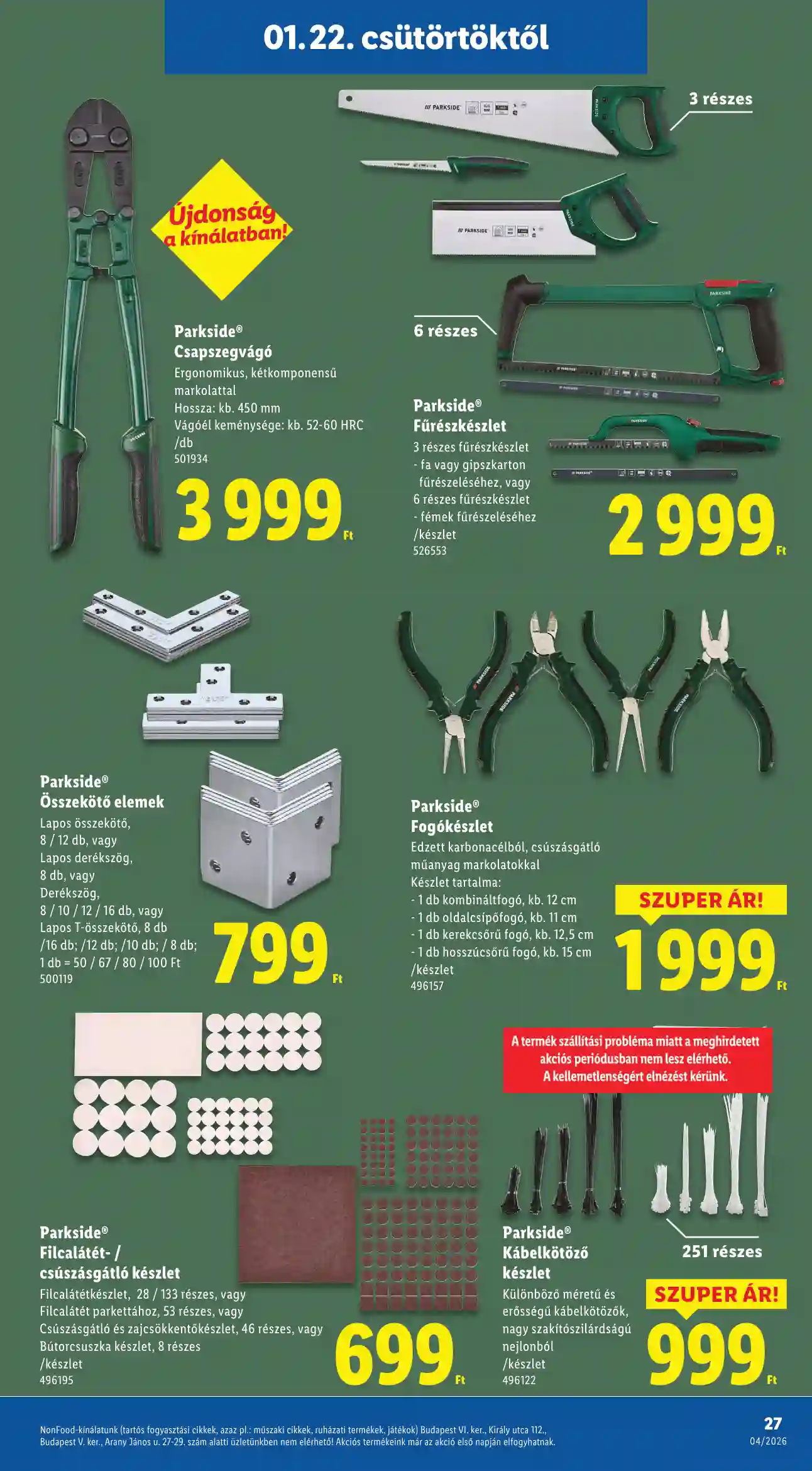Lidl akciós újság 4. hét (Érvényes 01.22-től) (20 oldal)
