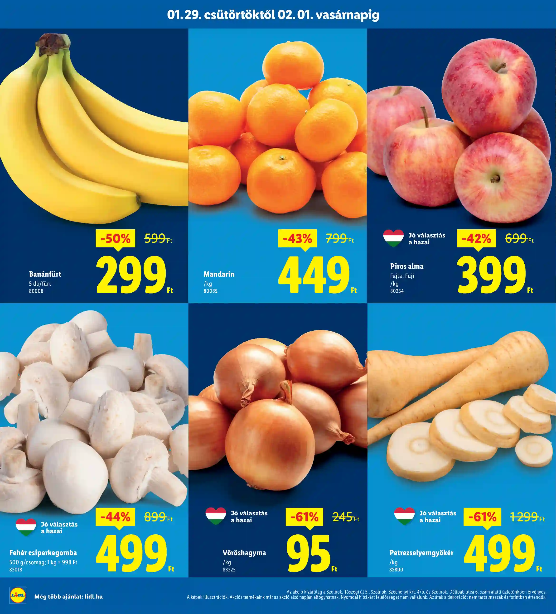 Lidl akciós újság 5. hét (Regionális akciók – Szolnok) (2 oldal)