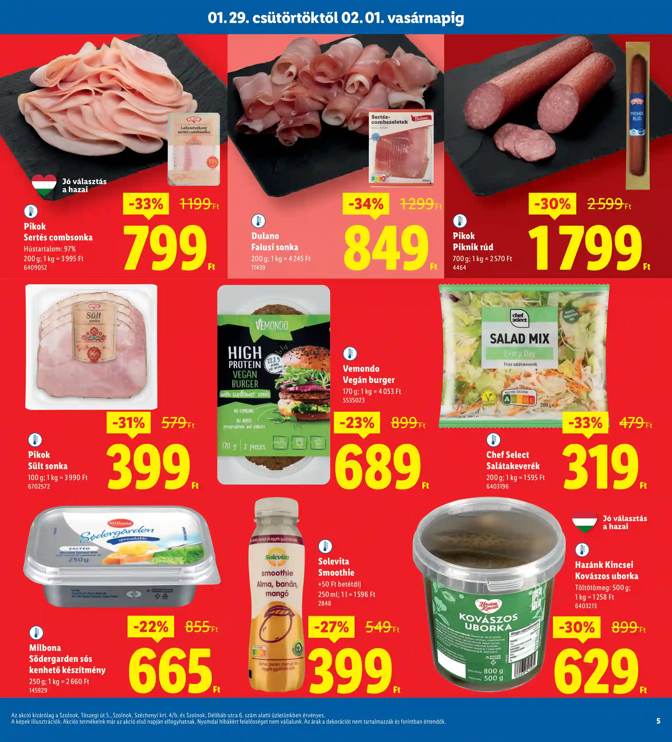 Lidl akciós újság 5. hét (Regionális akciók – Szolnok) (7 oldal)