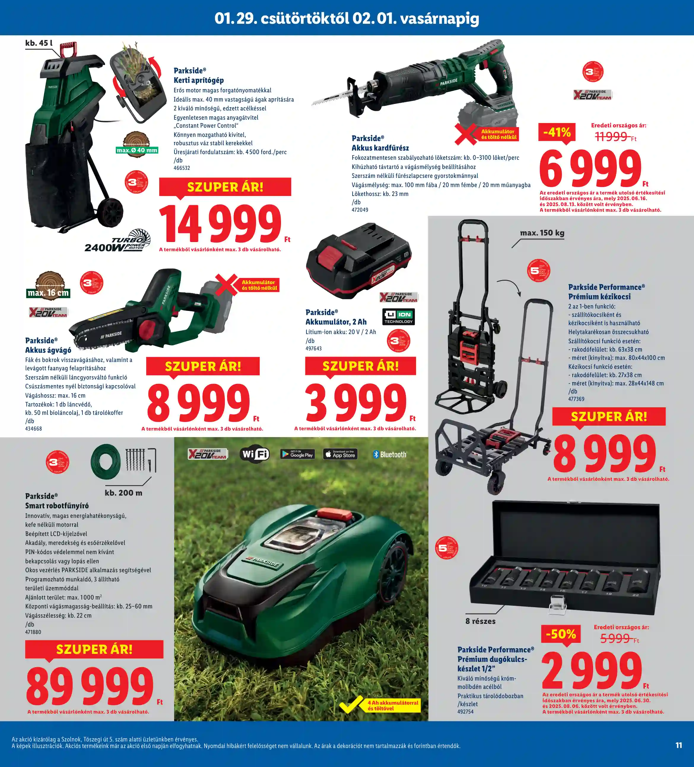 Lidl akciós újság 5. hét (Regionális akciók – Szolnok) (3 oldal)