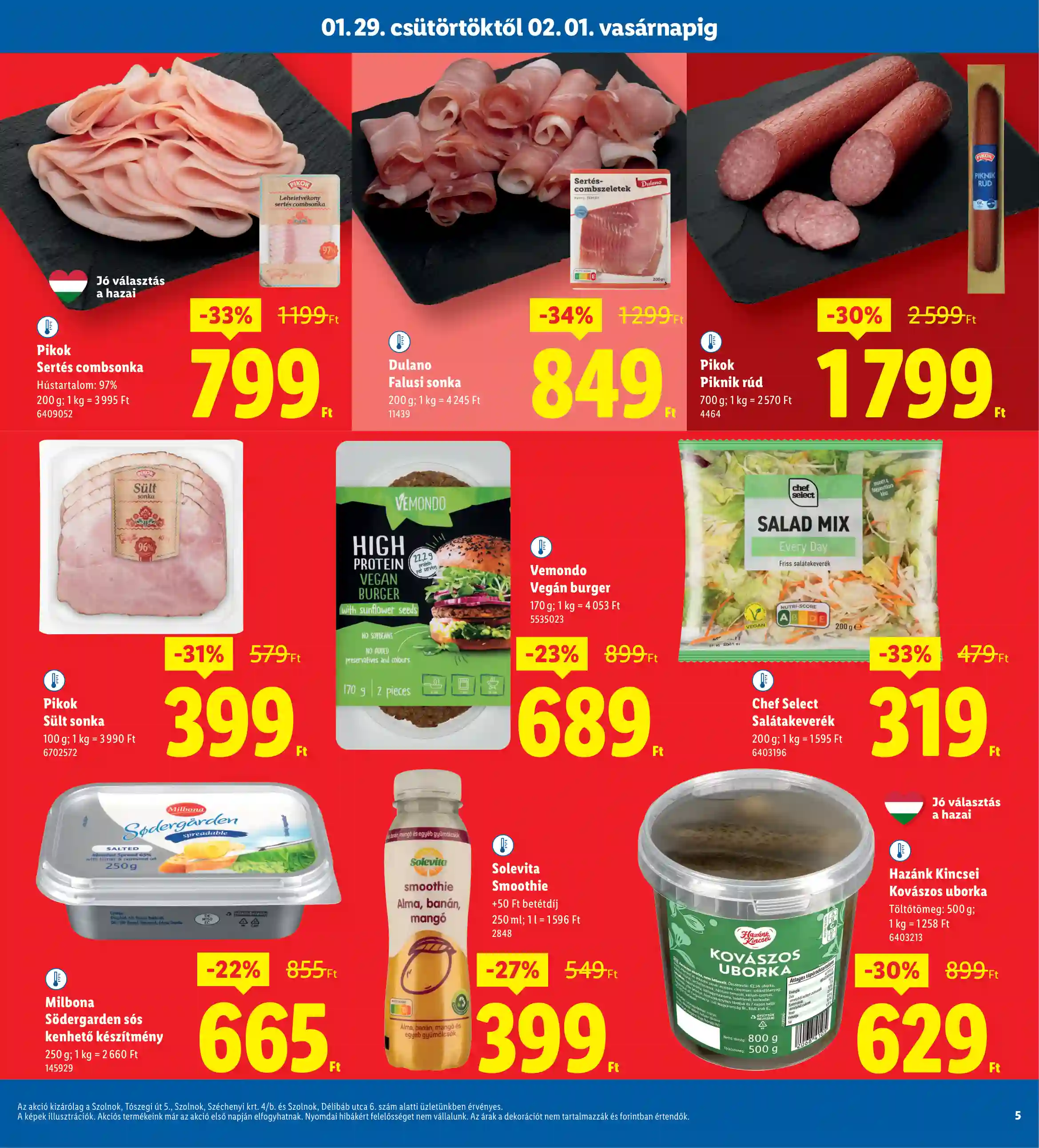 Lidl akciós újság 5. hét (Regionális akciók – Szolnok) (7 oldal)