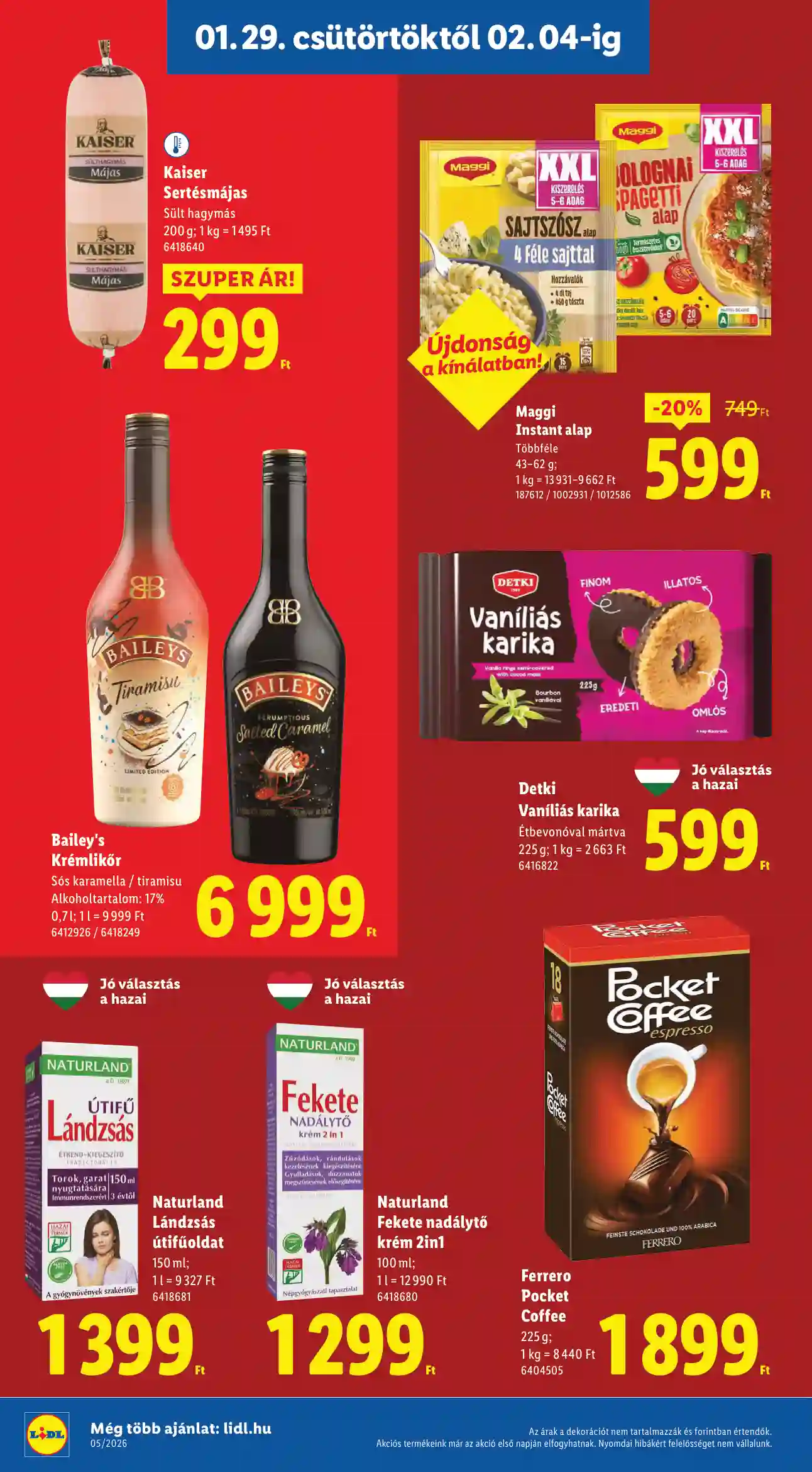 Lidl akciós újság 5. hét (Érvényes 01.29-től) (10 oldal)