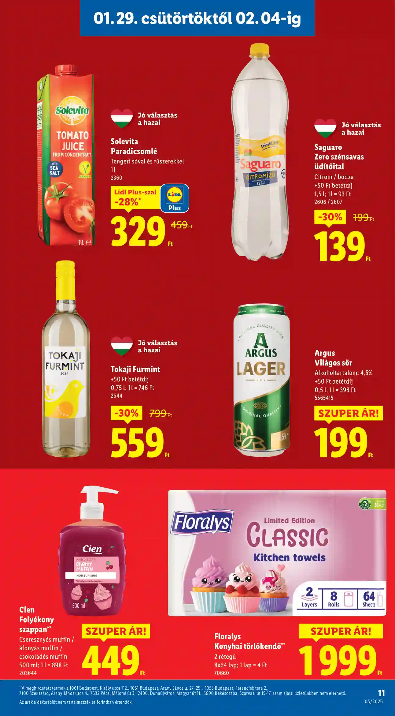 Lidl akciós újság 5. hét (Érvényes 01.29-től) (3 oldal)