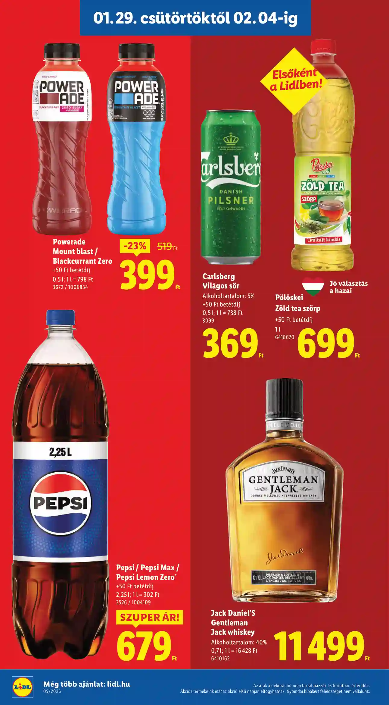 Lidl akciós újság 5. hét (Érvényes 01.29-től) (8 oldal)