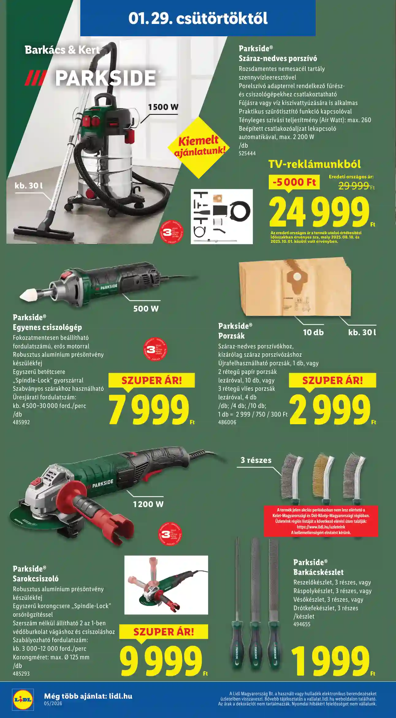 Lidl akciós újság 5. hét (Érvényes 01.29-től) (15 oldal)