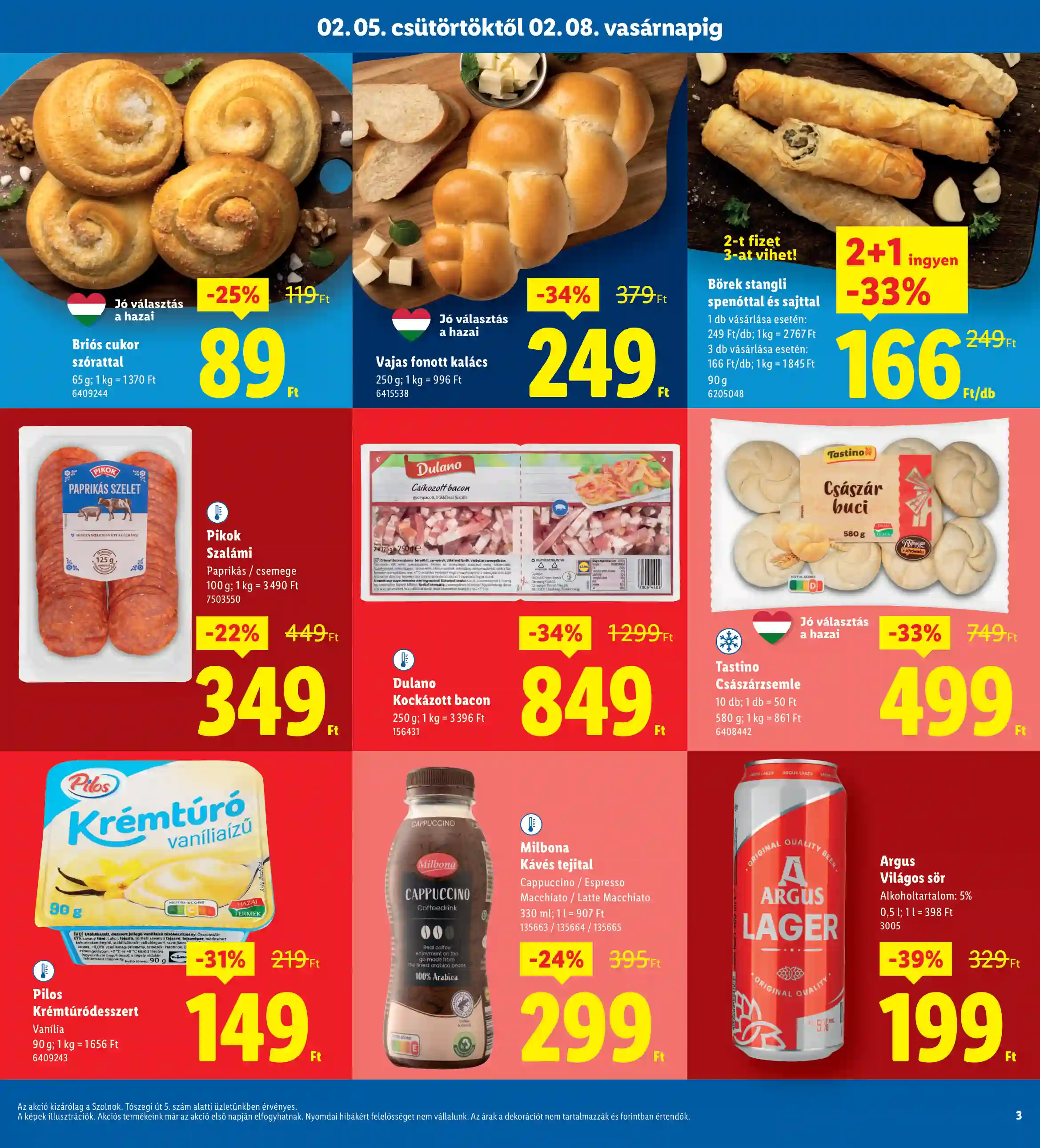 Lidl akciós újság 6. hét (Regionális akciók – Szolnok) (3 oldal)