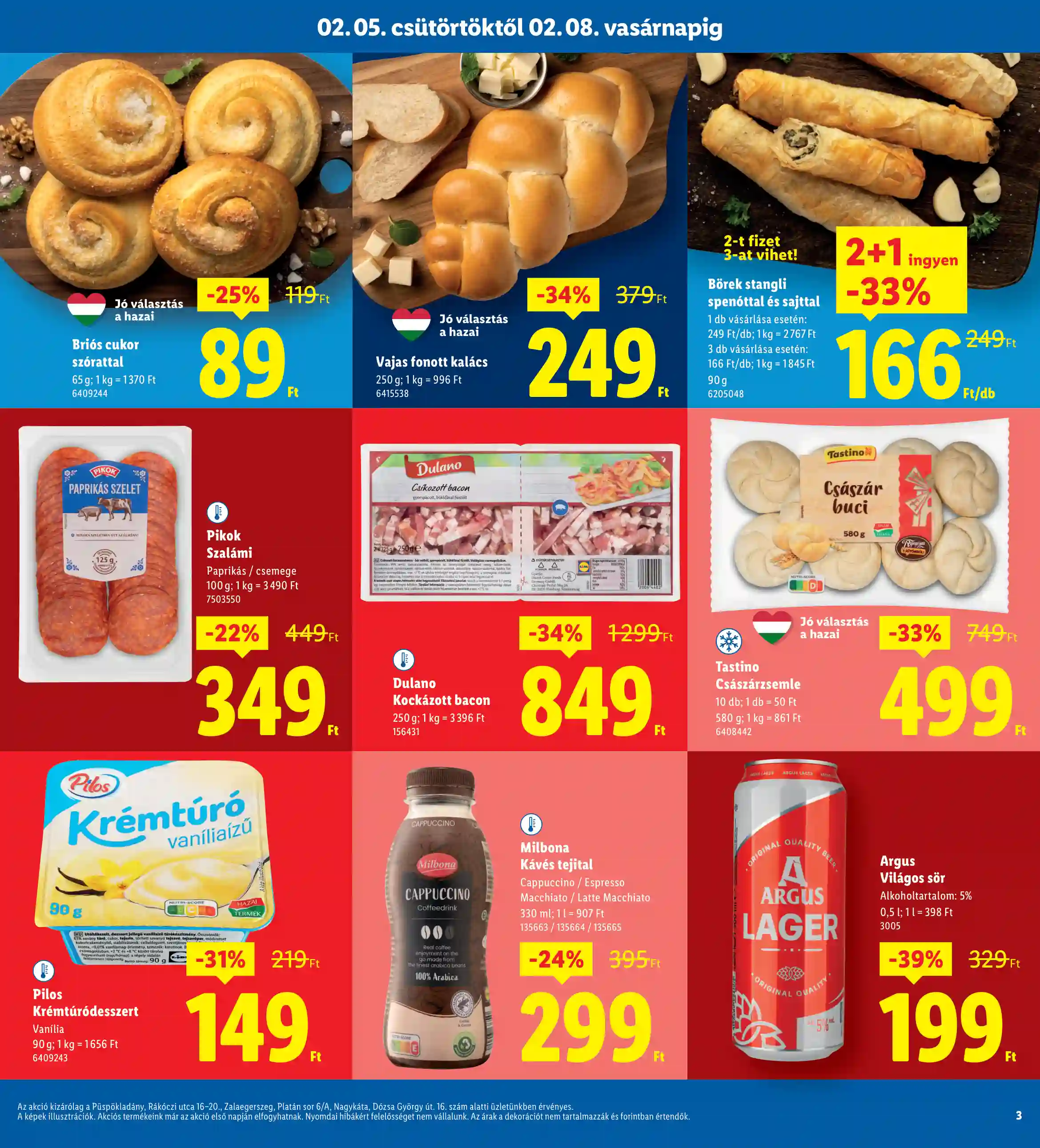 Lidl akciós újság 6. hét (Regionális akciók) (3 oldal)