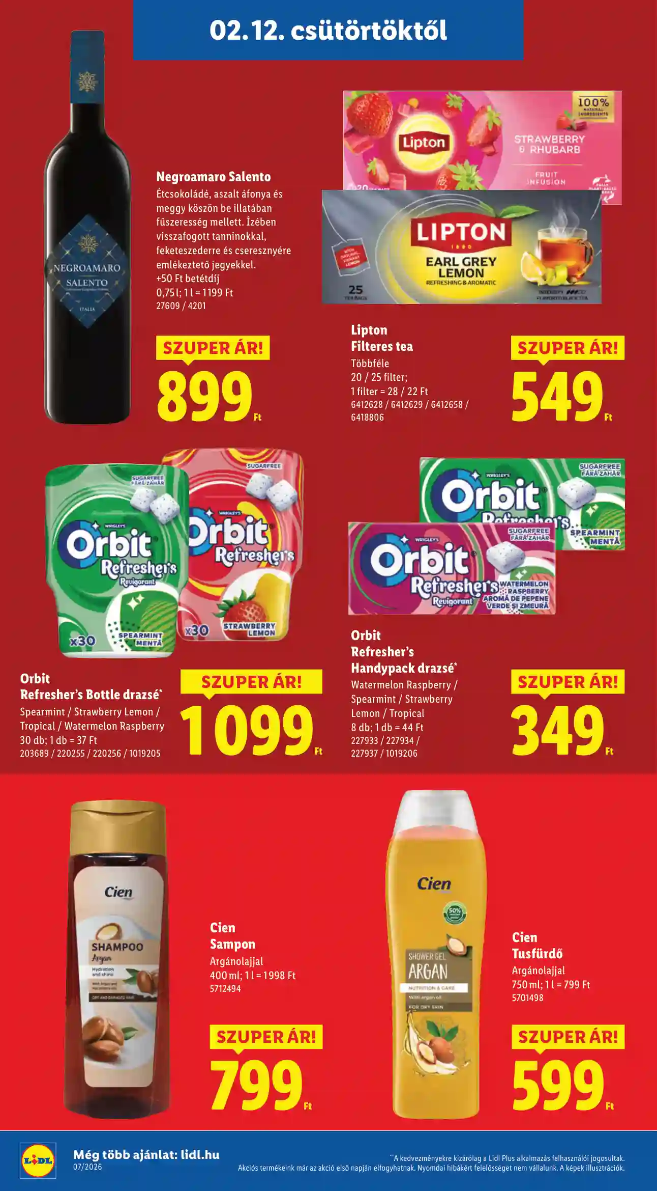 Lidl akciós újság 7. hét (Érvényes 02.12-től) (6 oldal)