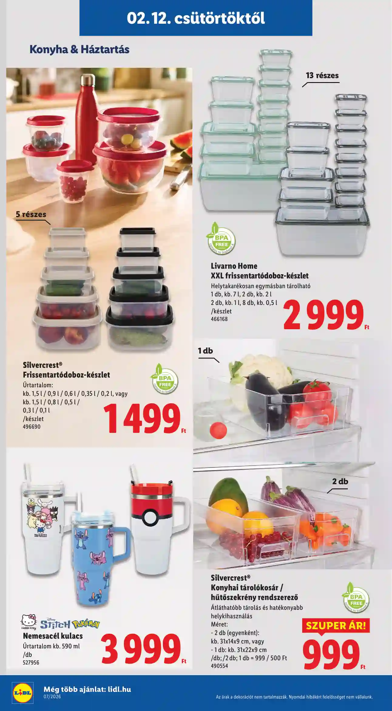 Lidl akciós újság 7. hét (Érvényes 02.12-től) (21 oldal)