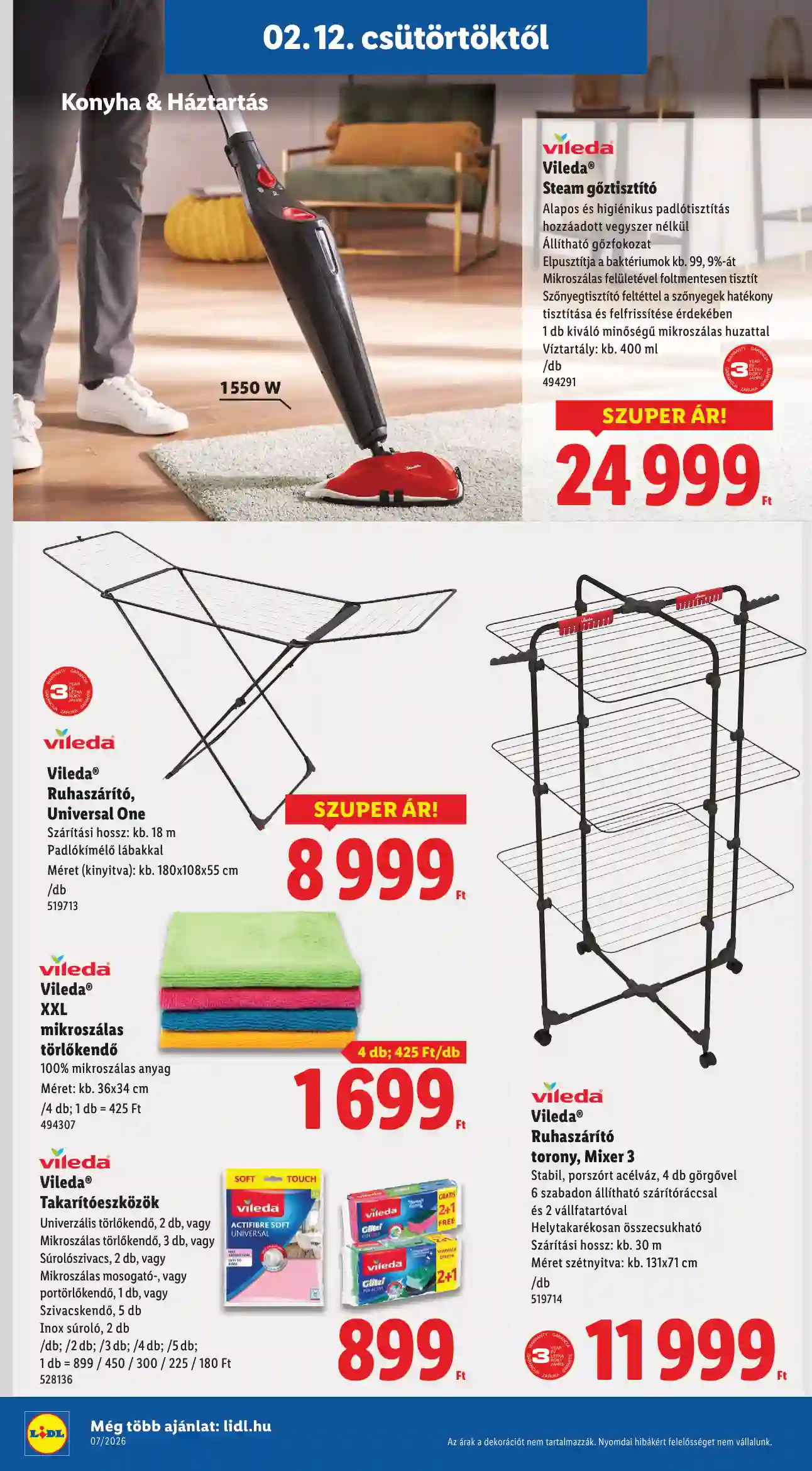 Lidl akciós újság 7. hét (Érvényes 02.12-től) (26 oldal)