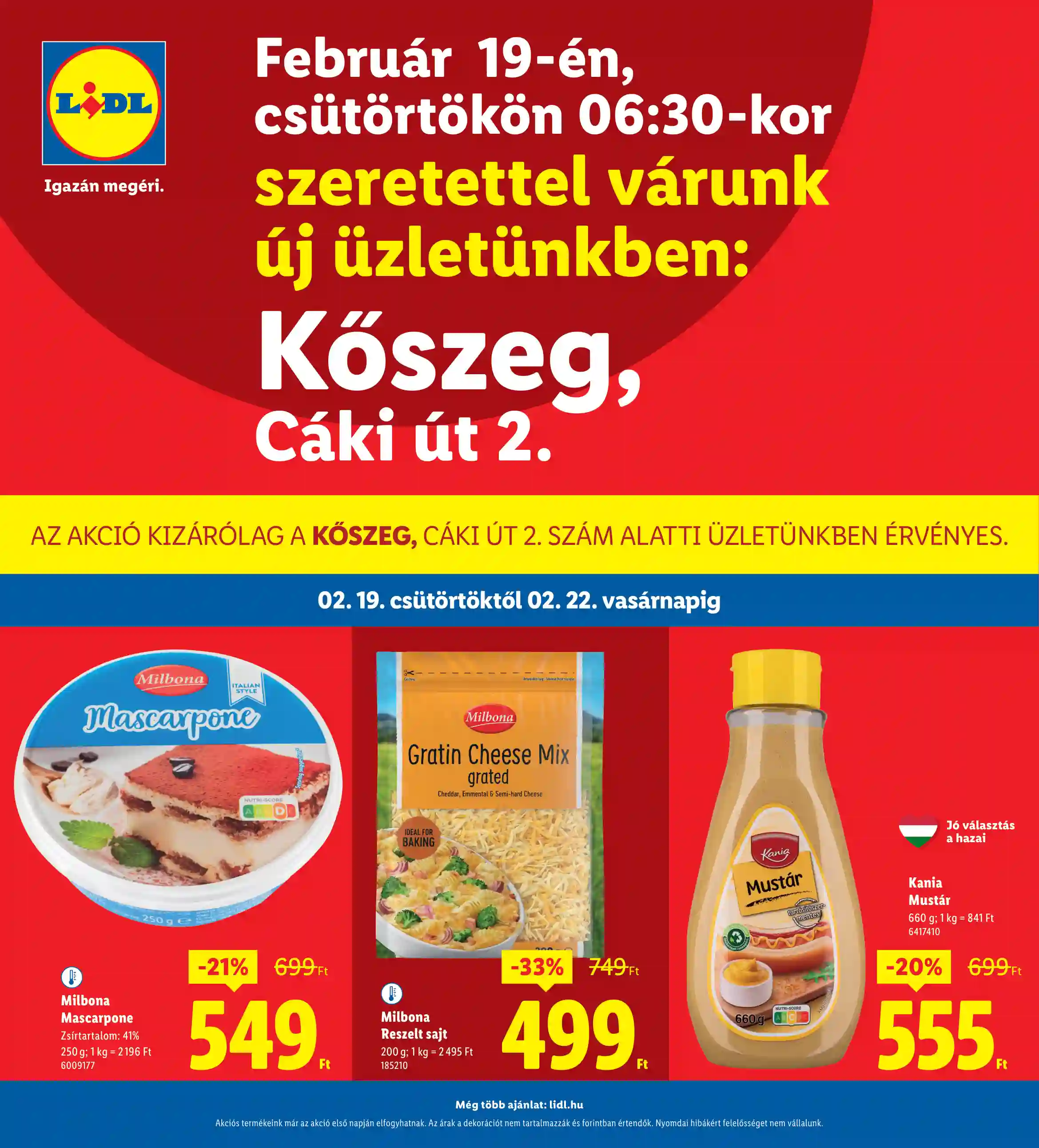 LIDL Nyitási akciók – Kőszeg 8.hét