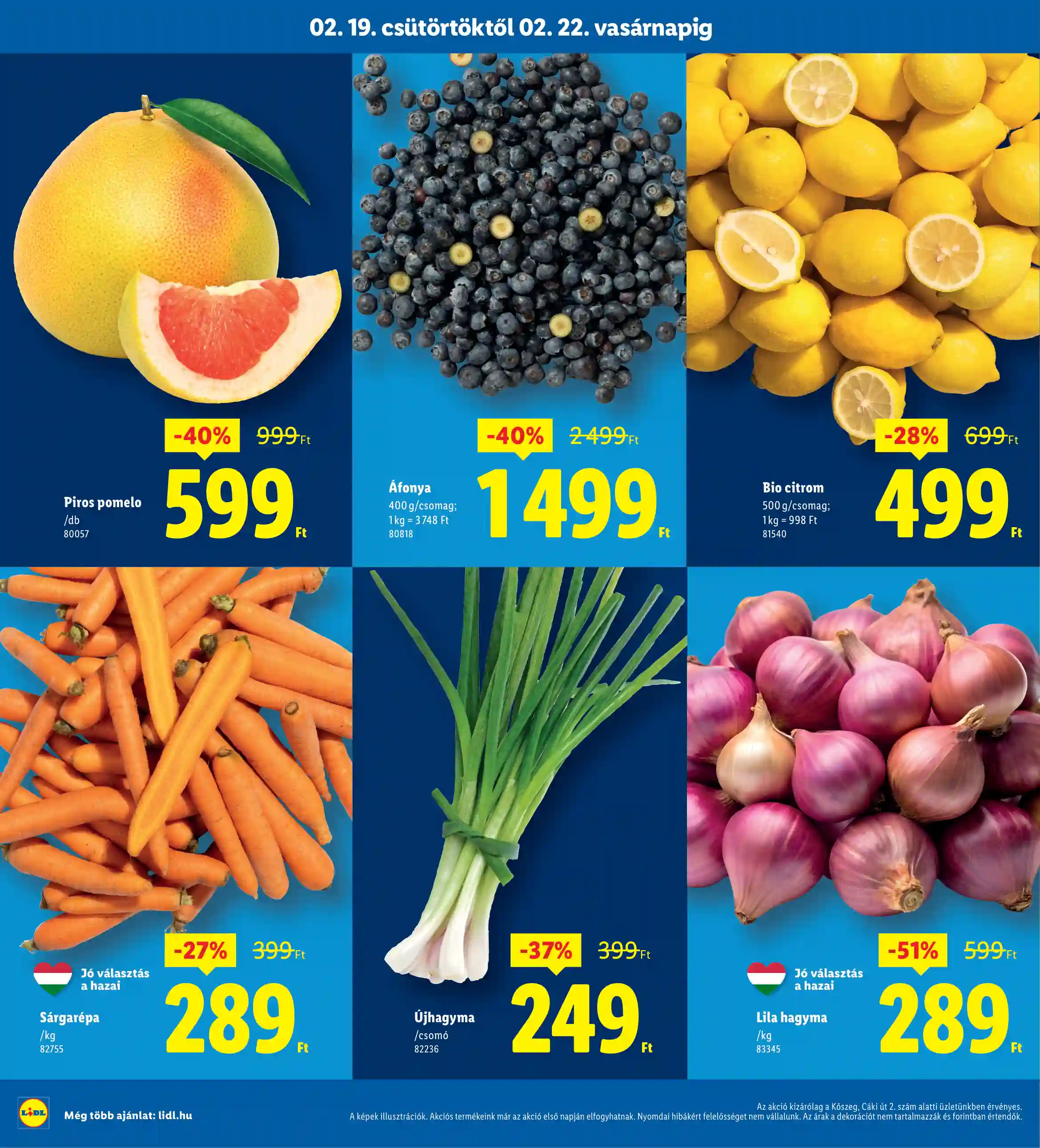 Lidl akciós újság 8. hét (Nyitási akciók – Kőszeg) (2 oldal)