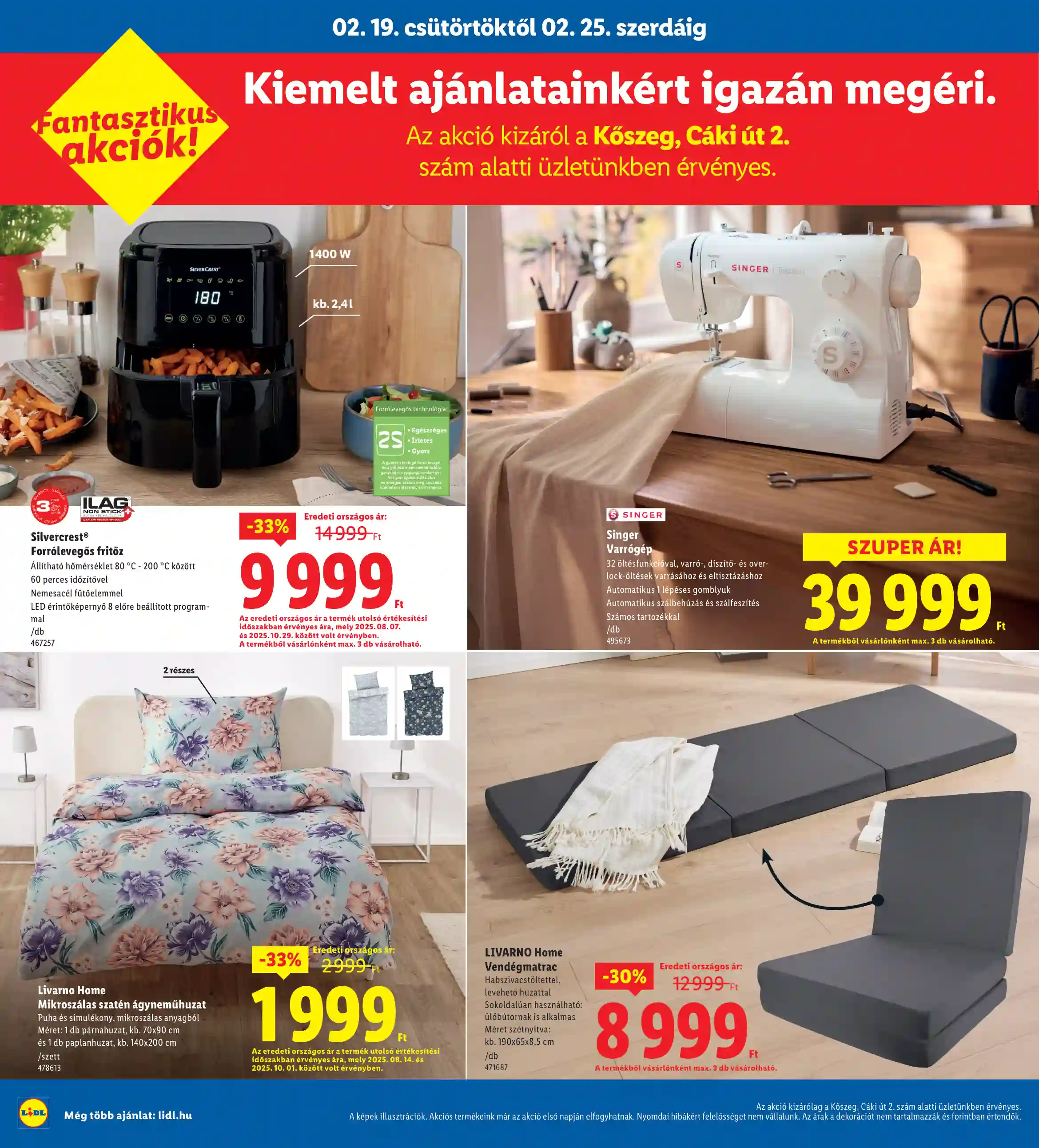 Lidl akciós újság 8. hét (Nyitási akciók – Kőszeg) (10 oldal)