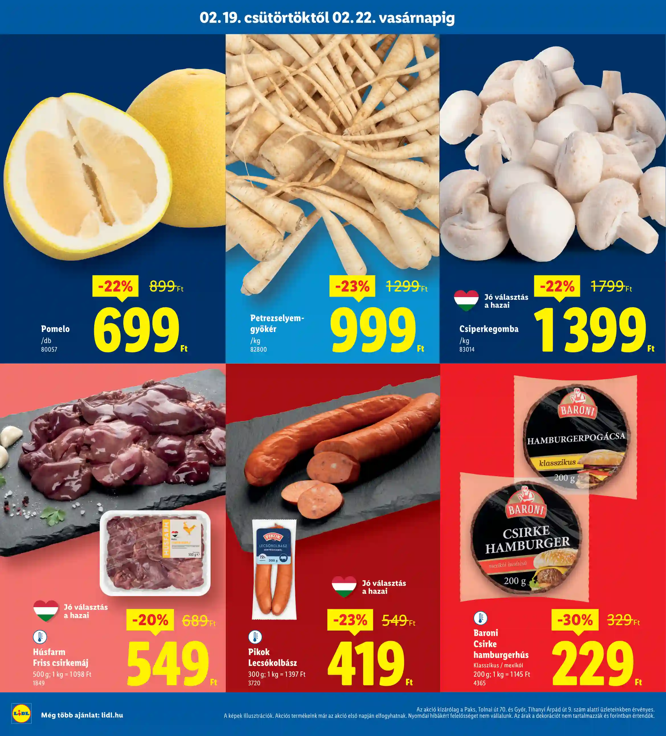 Lidl akciós újság 8. hét (Regionális akciók) (2 oldal)