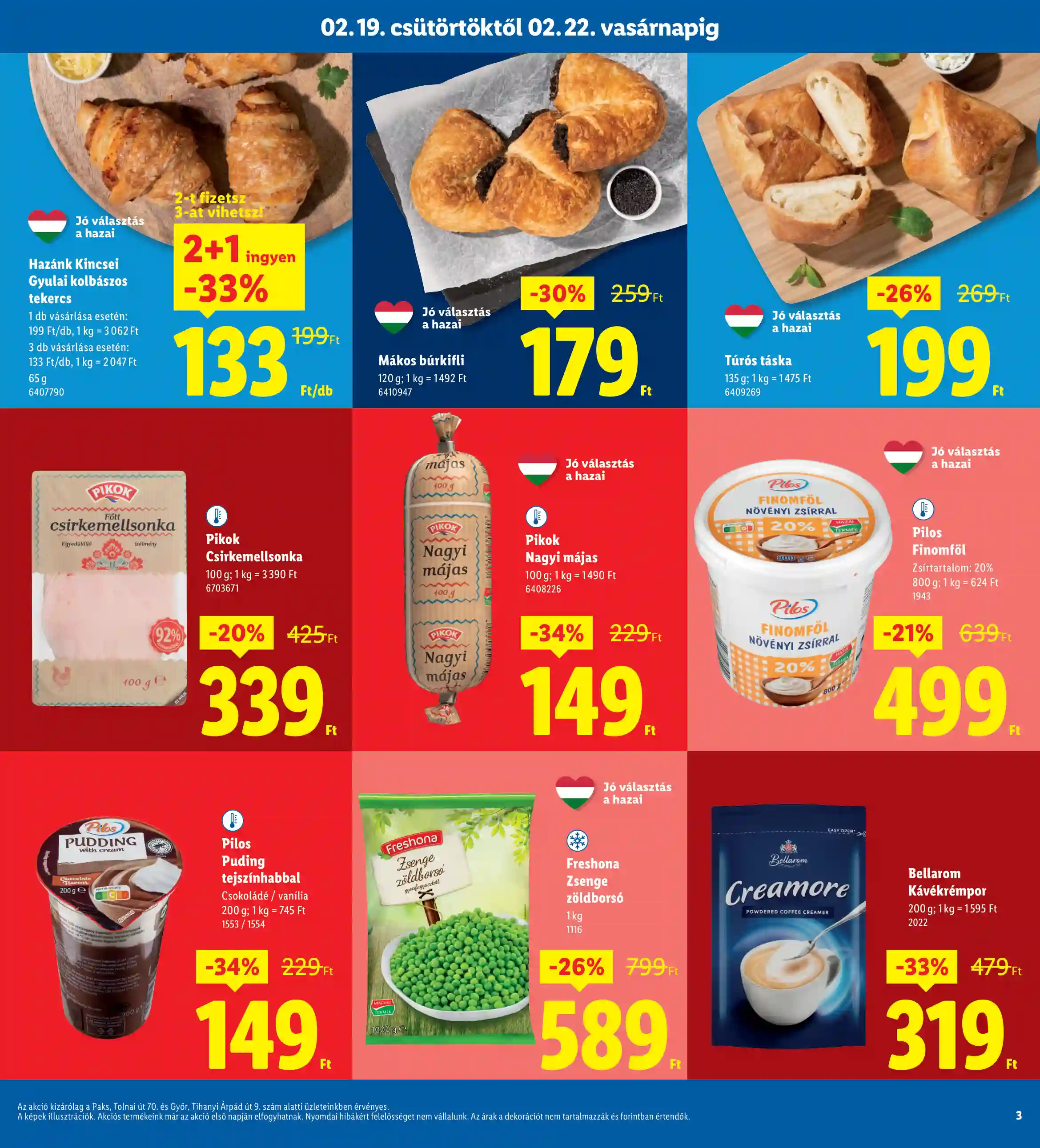 Lidl akciós újság 8. hét (Regionális akciók) (3 oldal)