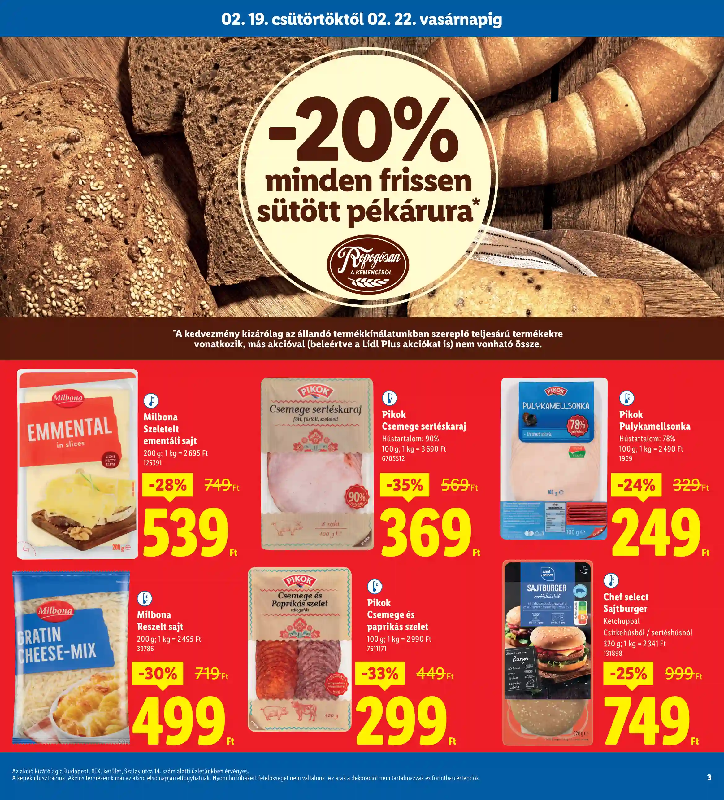 Lidl akciós újság 8. hét (Nyitási akciók – Budapest) (3 oldal)
