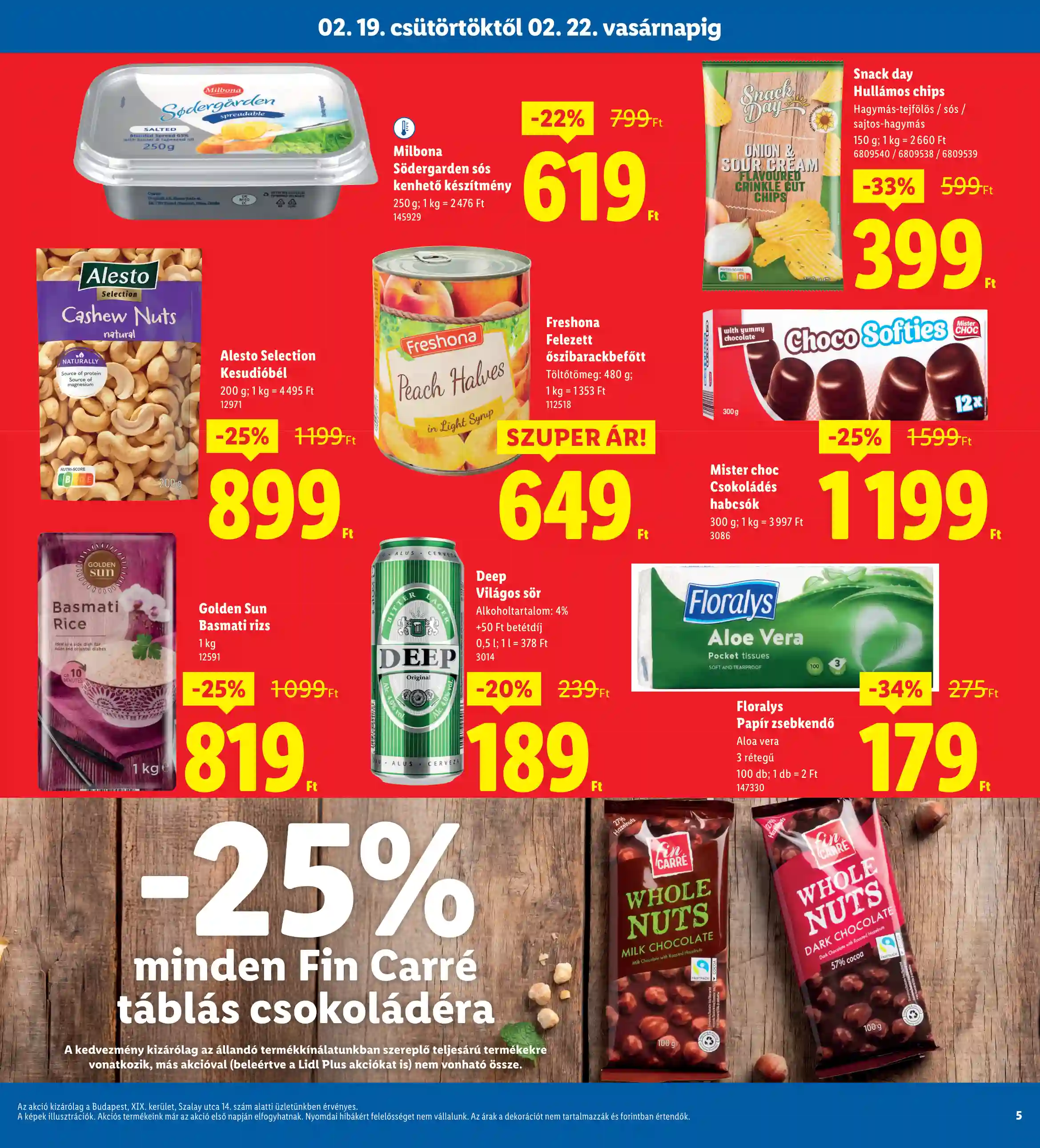 Lidl akciós újság 8. hét (Nyitási akciók – Budapest) (5 oldal)