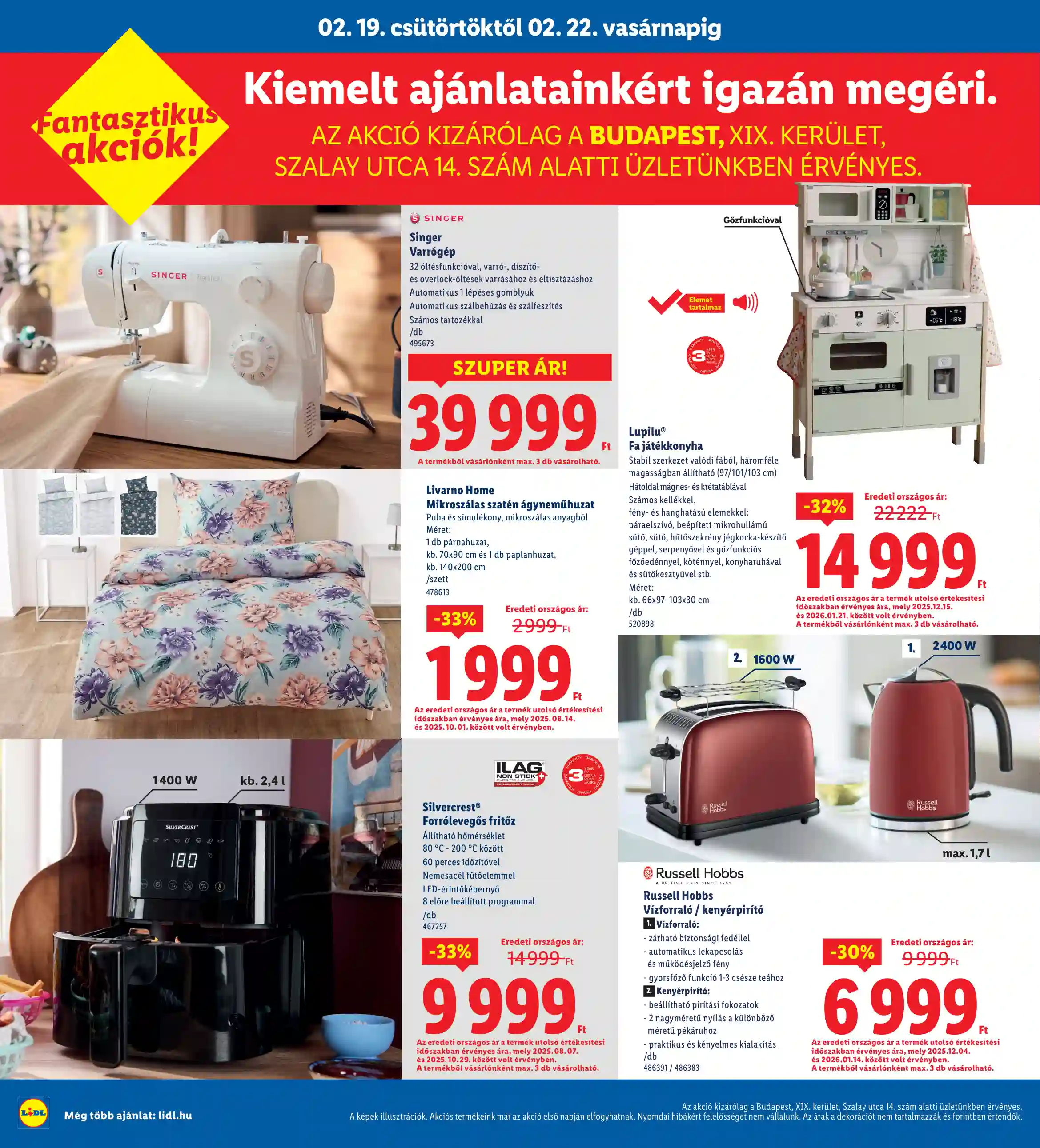 Lidl akciós újság 8. hét (Nyitási akciók – Budapest) (6 oldal)