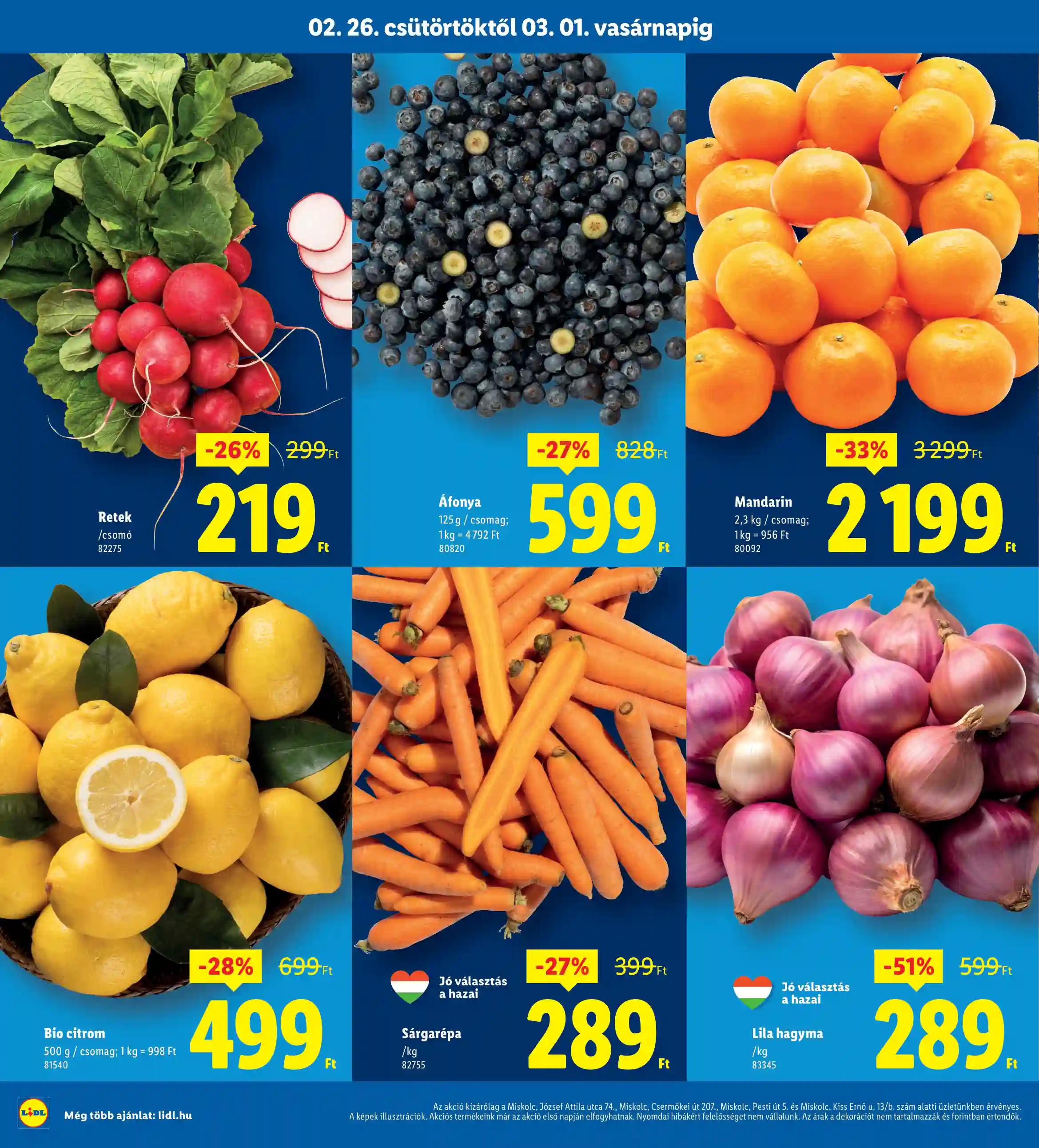 Lidl akciós újság 9. hét (Nyitási akciók – Miskolc) (2 oldal)