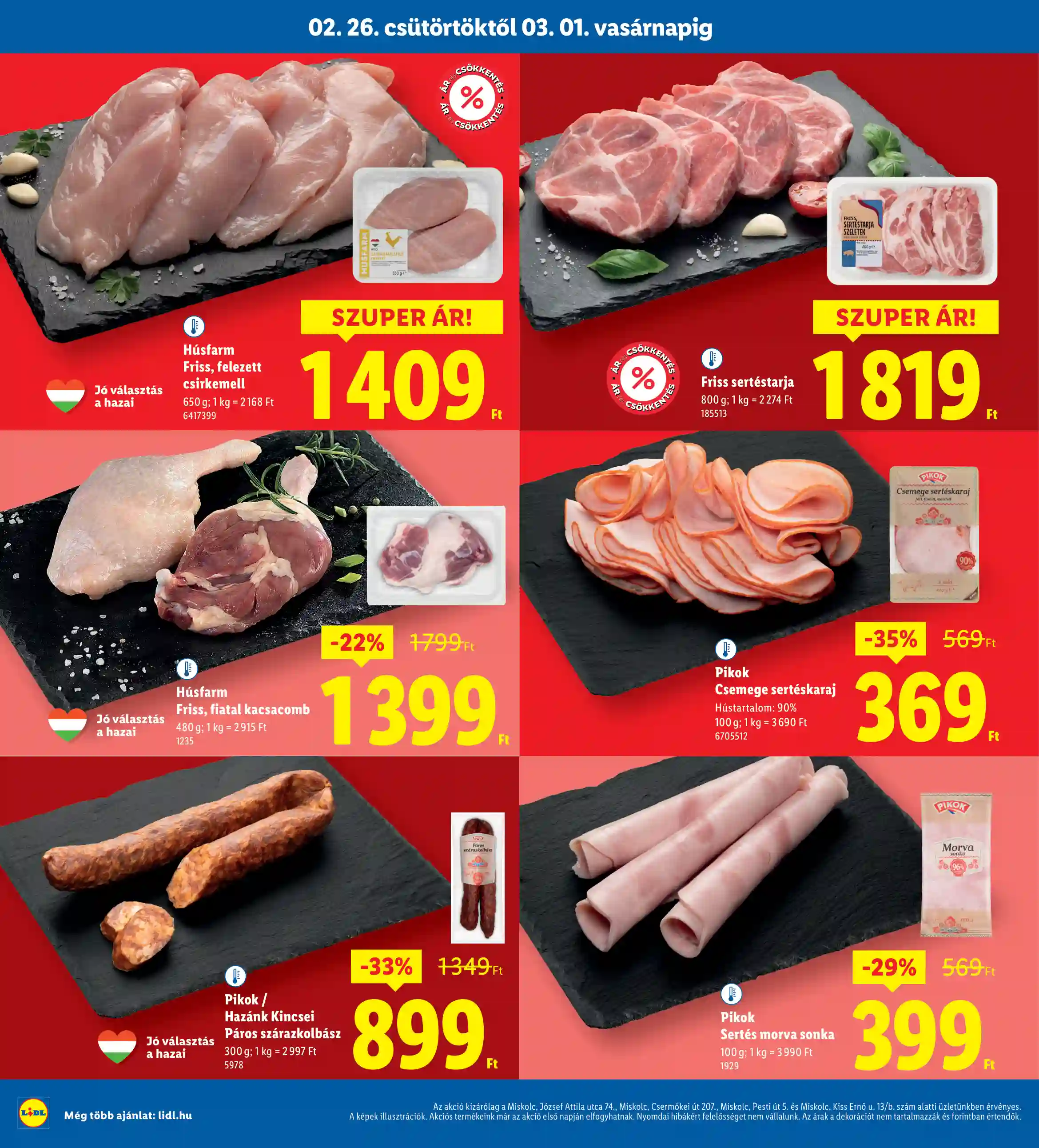 Lidl akciós újság 9. hét (Nyitási akciók – Miskolc) (6 oldal)