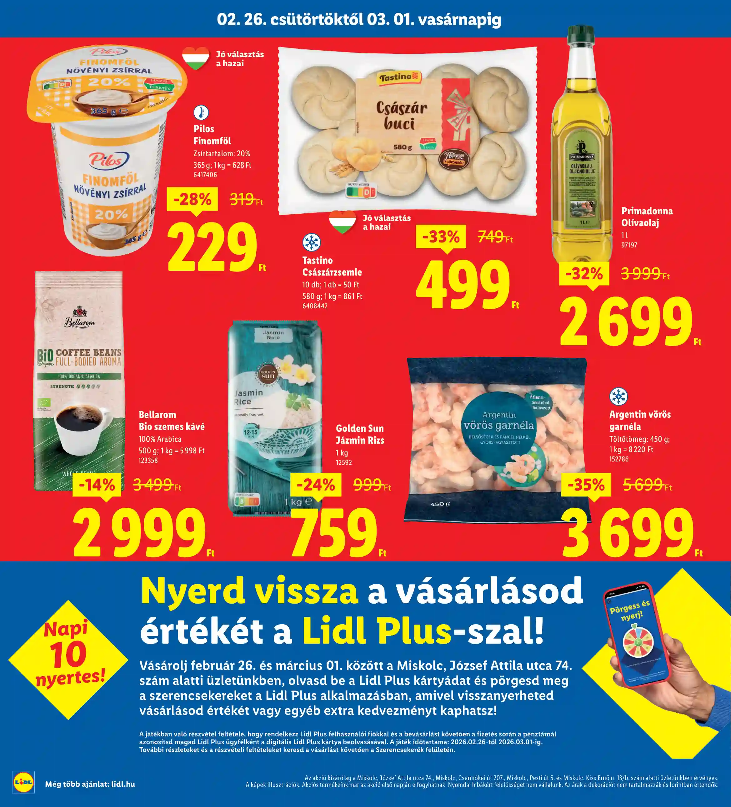 Lidl akciós újság 9. hét (Nyitási akciók – Miskolc) (8 oldal)