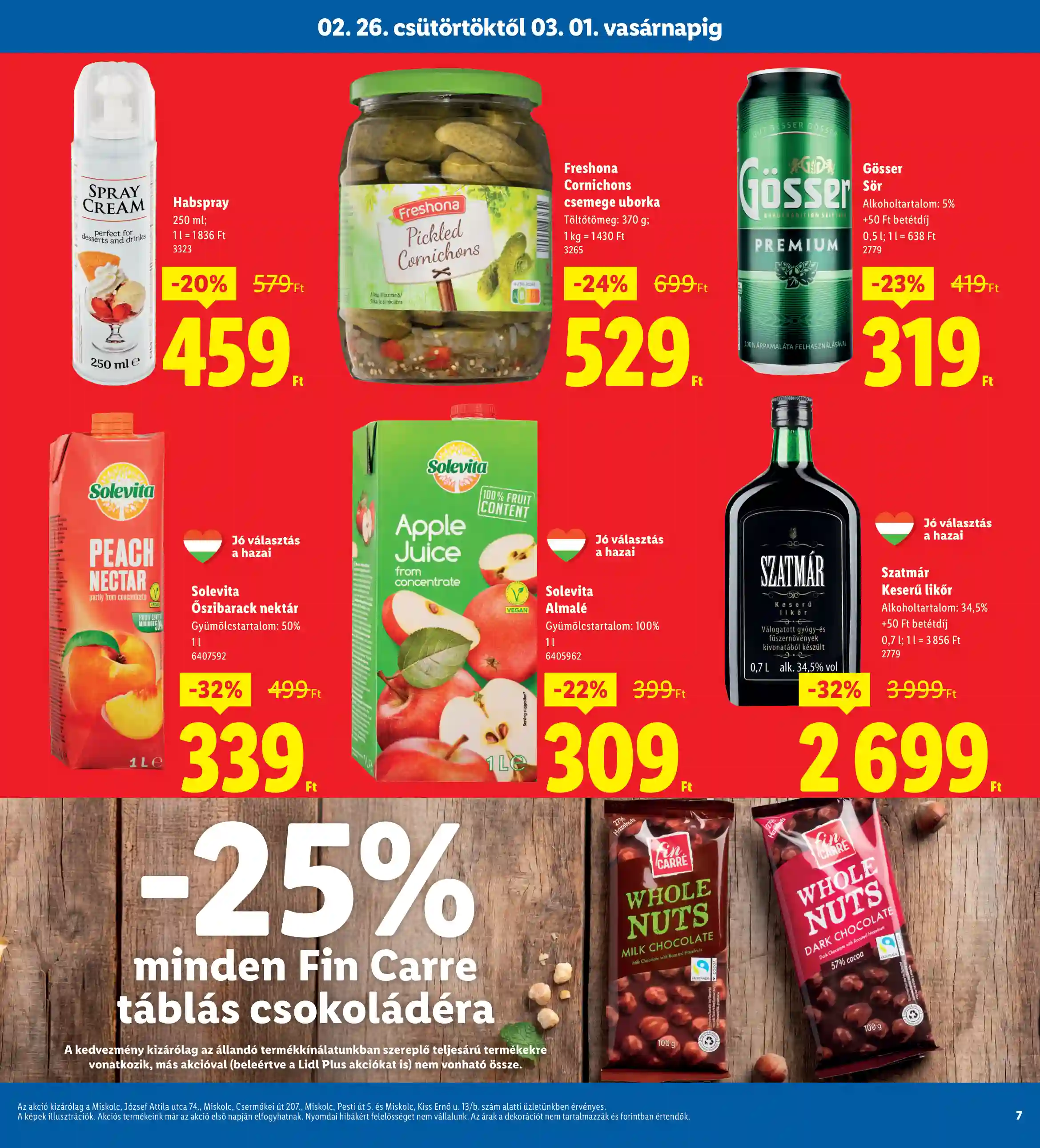 Lidl akciós újság 9. hét (Nyitási akciók – Miskolc) (9 oldal)